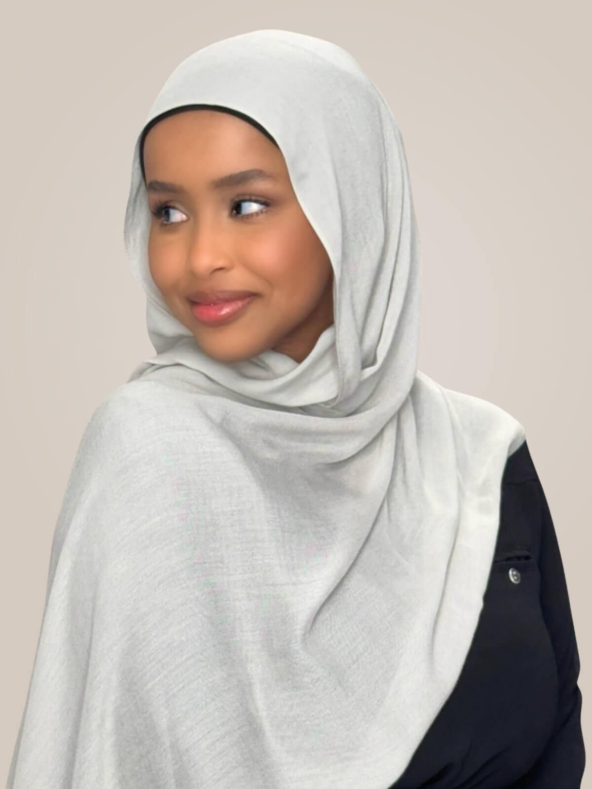 Cotton Modal Hijab-Pearl River