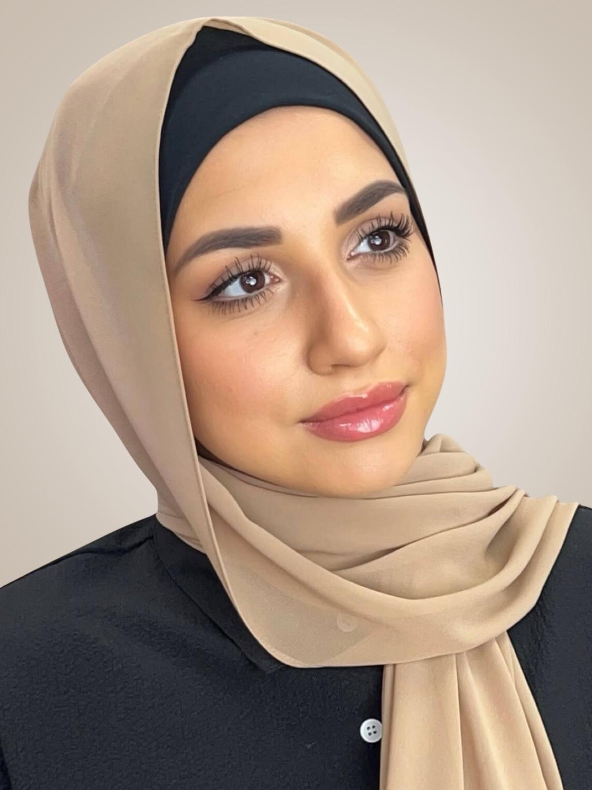 Luxury Chiffon Hijab-Honey Comb
