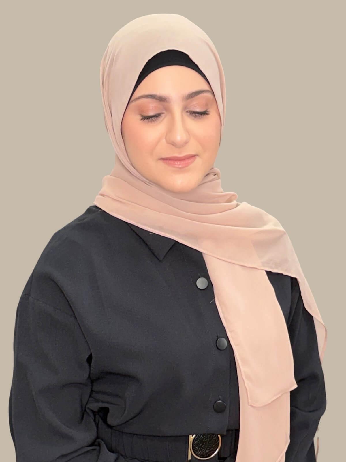 Modish Girl Luxury Chiffon Hijab-Sand
