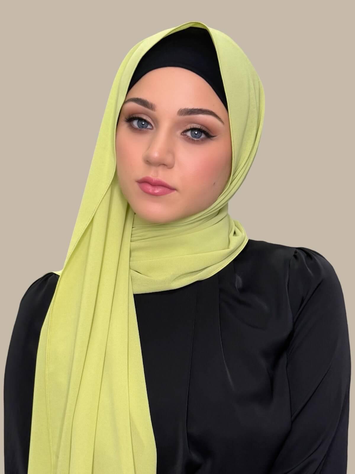 Classic Chiffon Hijab-Apple Green