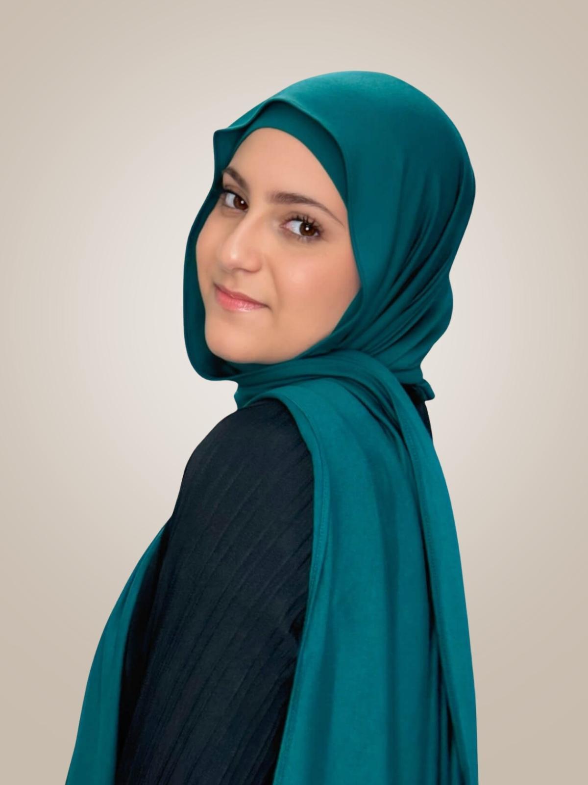 Modish Girl Premium Jersey Hijab-Pine Green