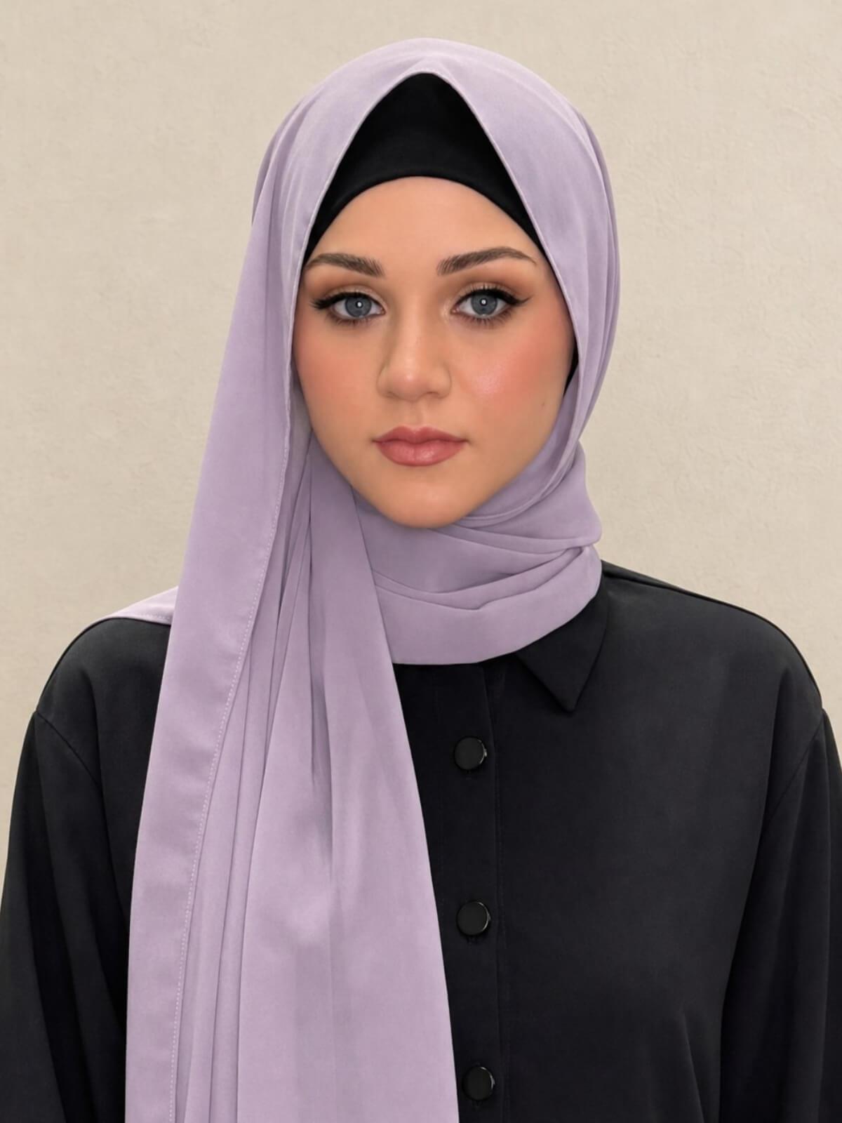 Luxury Chiffon Hijab-Viola