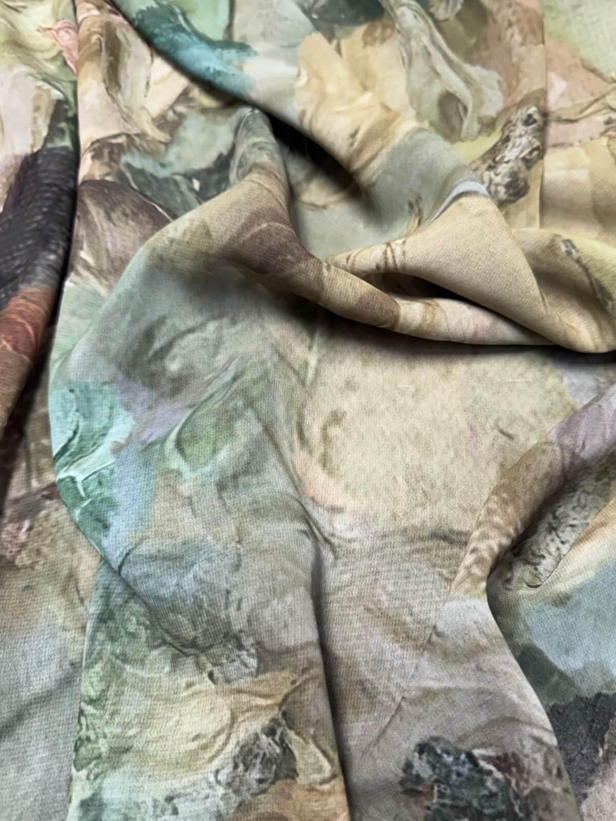 Modish Girl Printed Chiffon Hijab- Willow Drift