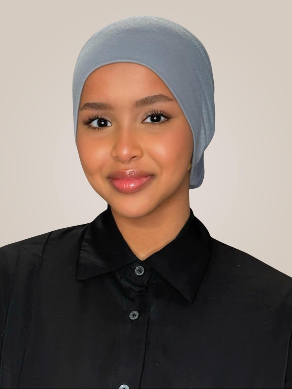 Premium Cotton Underscarf-Slate Grey