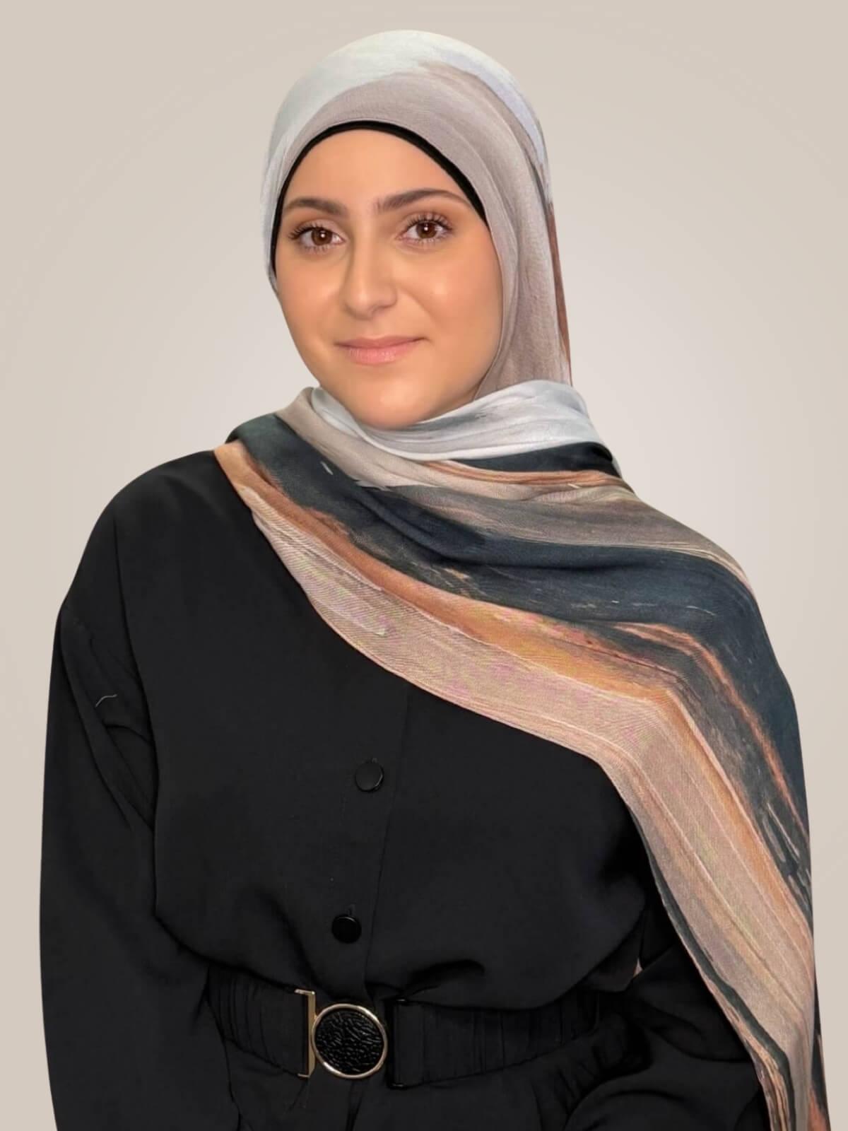 Modish Girl Print Modal Hijab-Sahara Drift