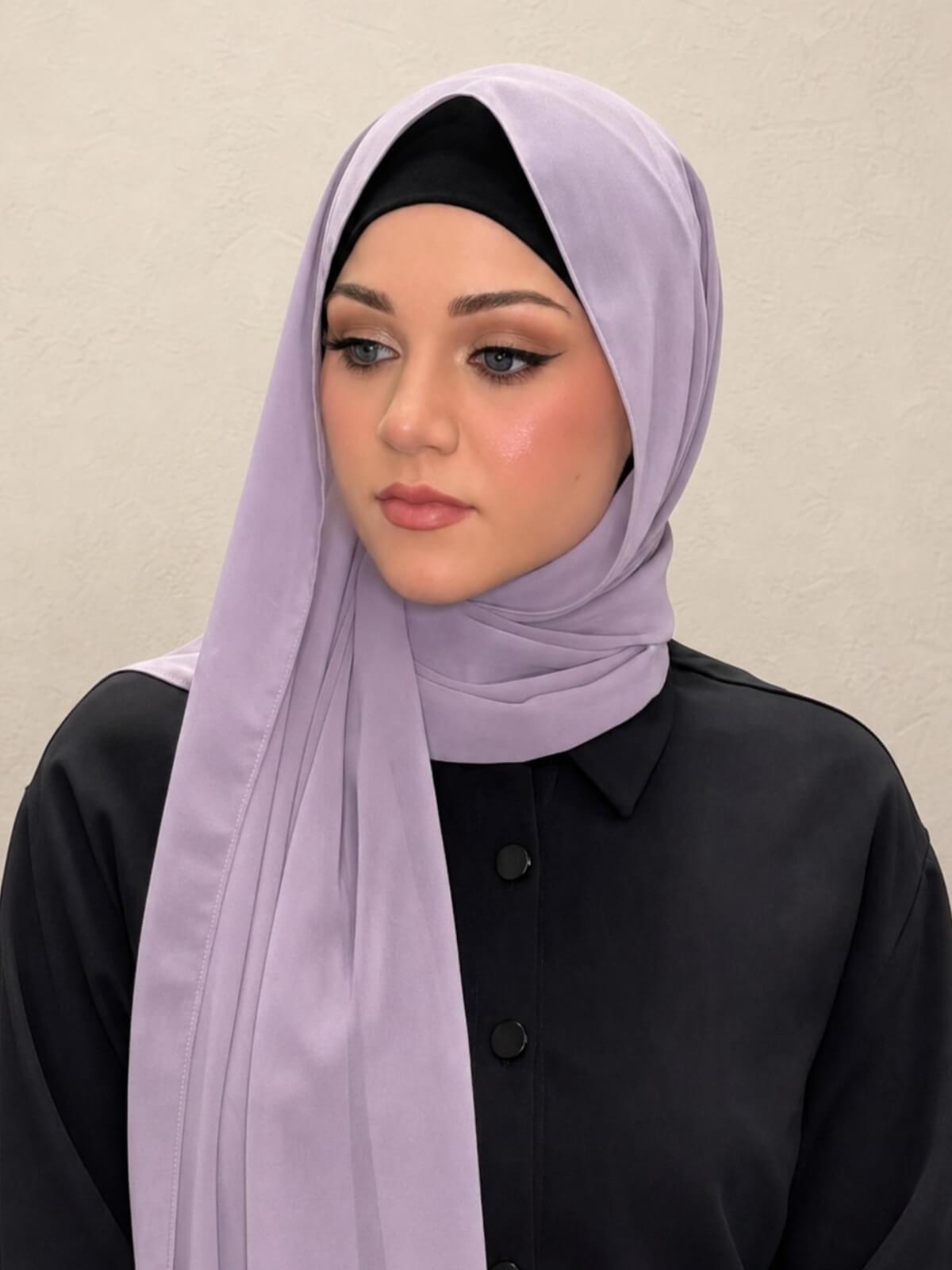 Luxury Chiffon Hijab-Viola