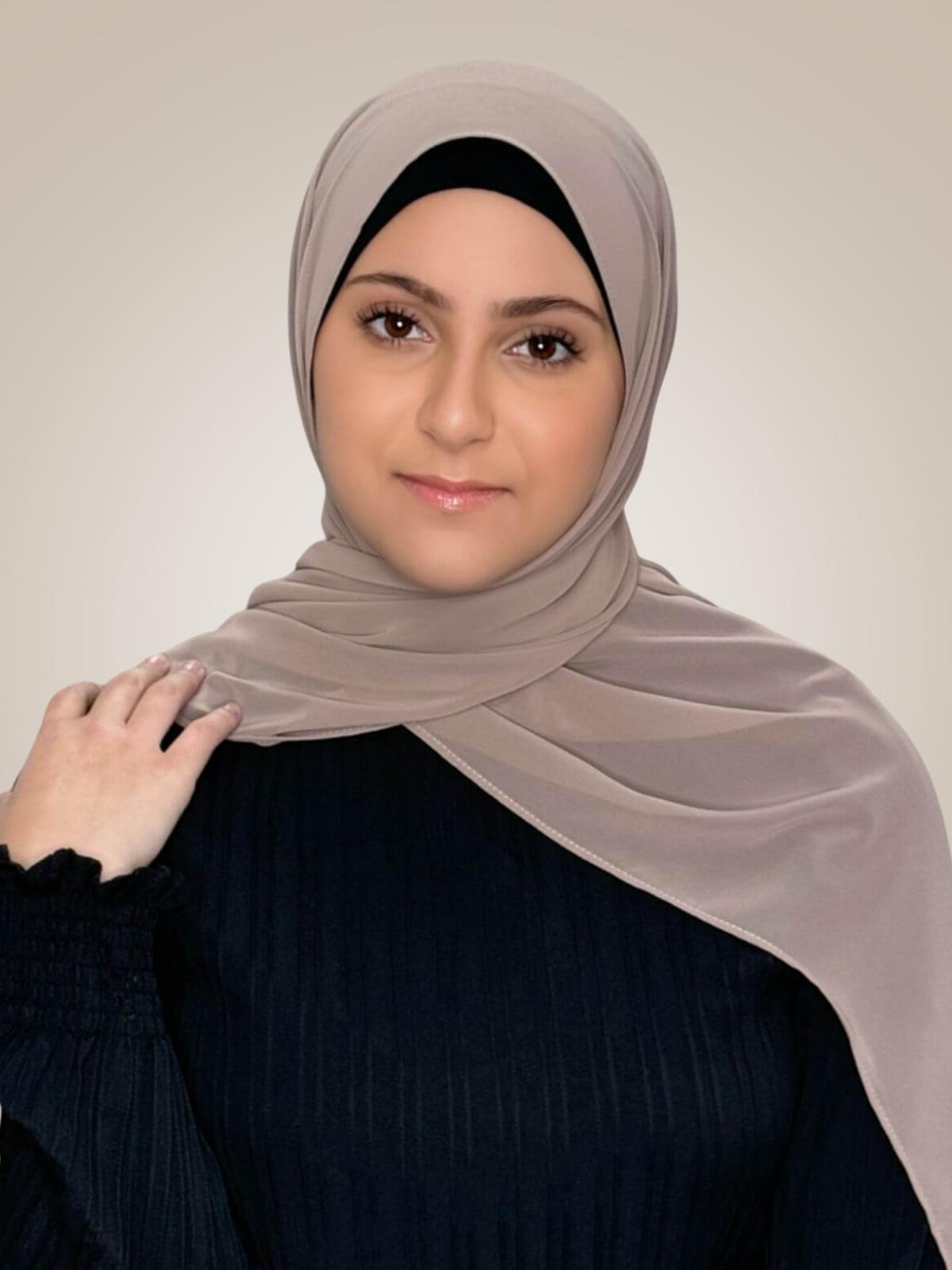 Modish Girl luxury Chiffon Hijab-Cedar