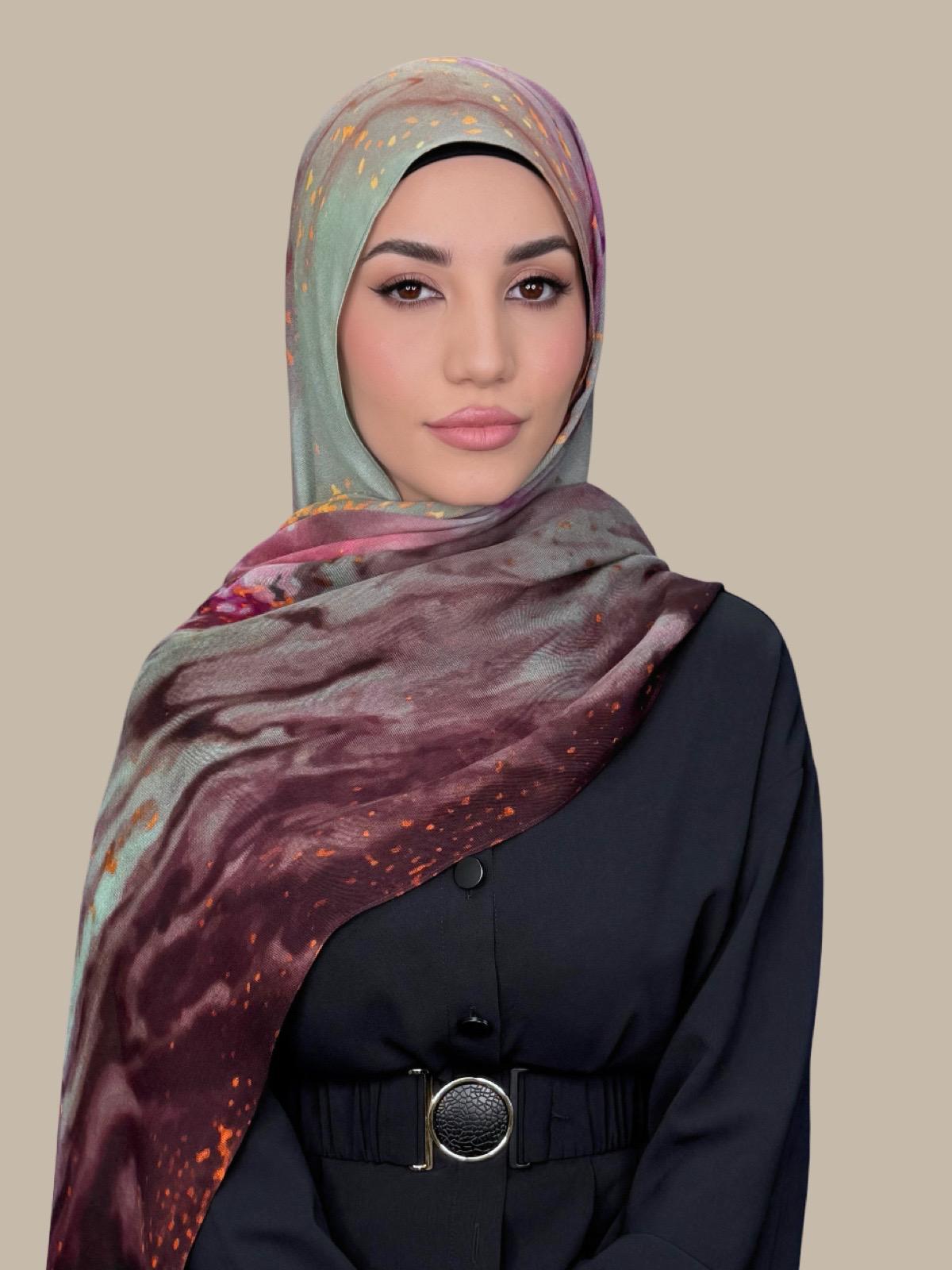 Print Modal Hijab-Rose Mirage