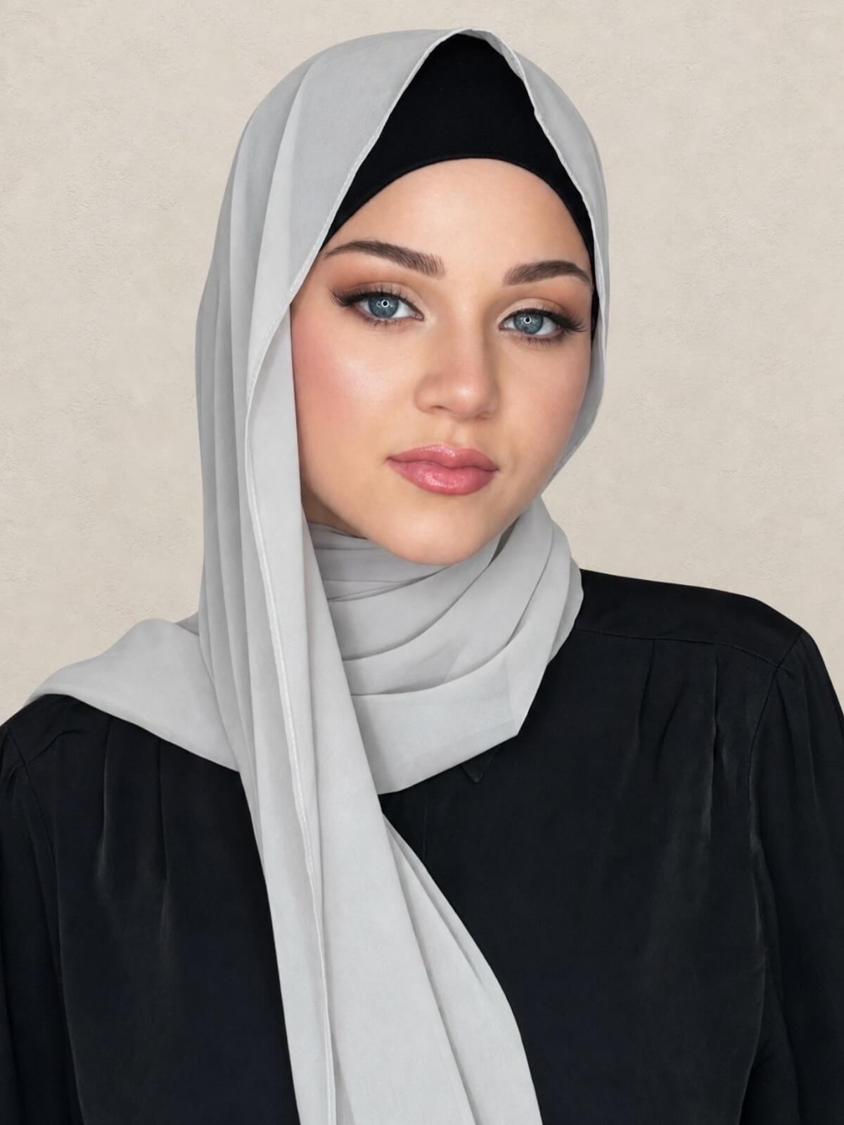 Luxury Chiffon Hijab-Light Taupe