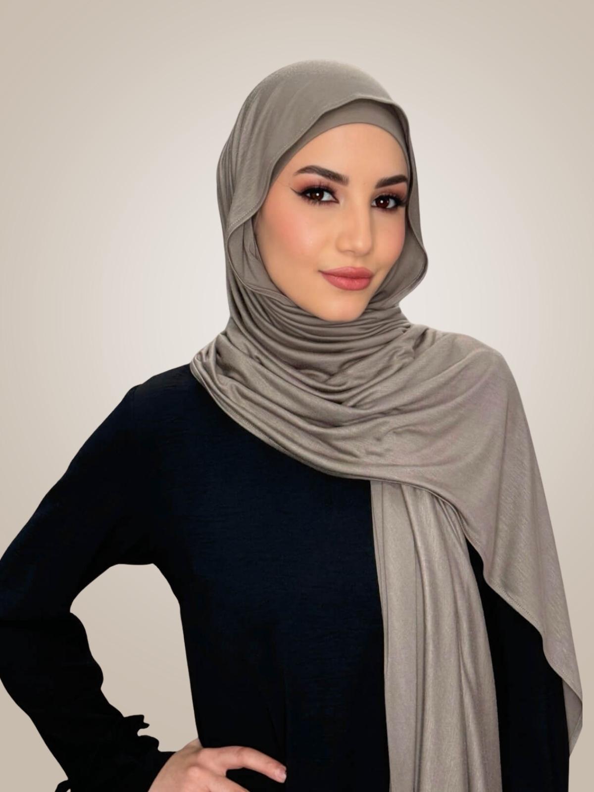 Premium Jersey hijab-Sandstone