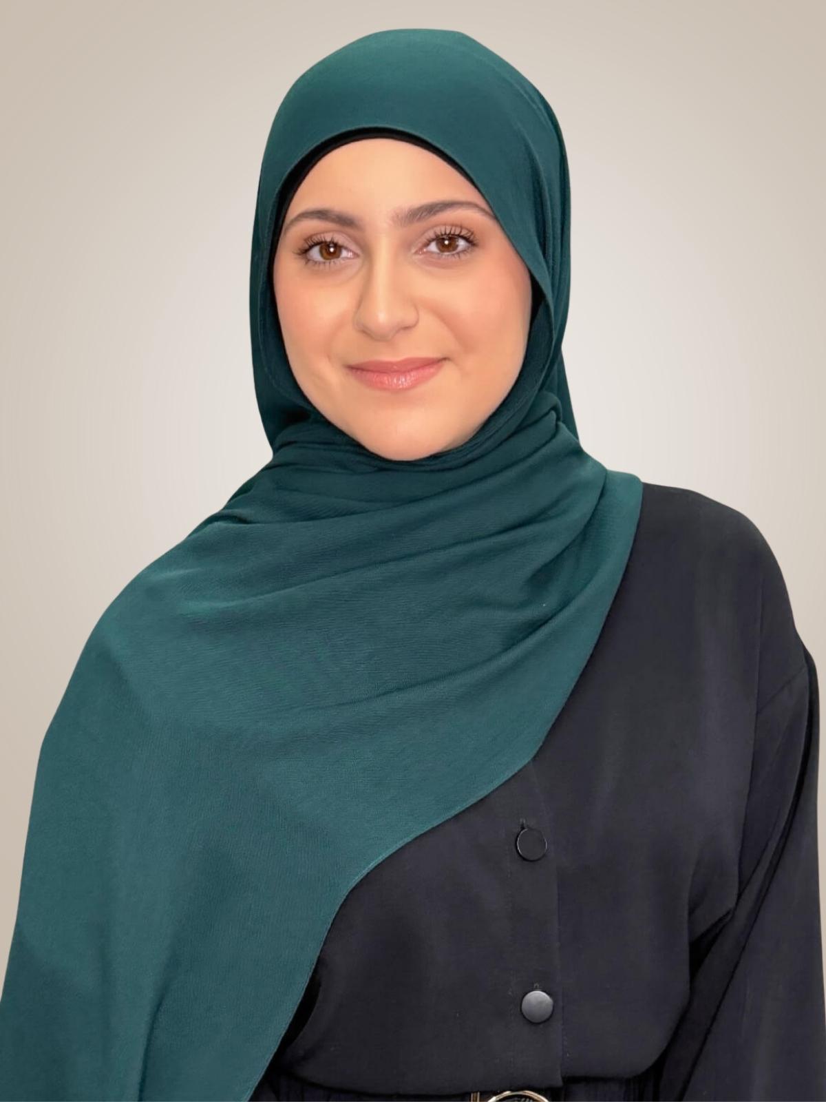 Modish Girl Cotton Modal Hijab-Dark Aqua