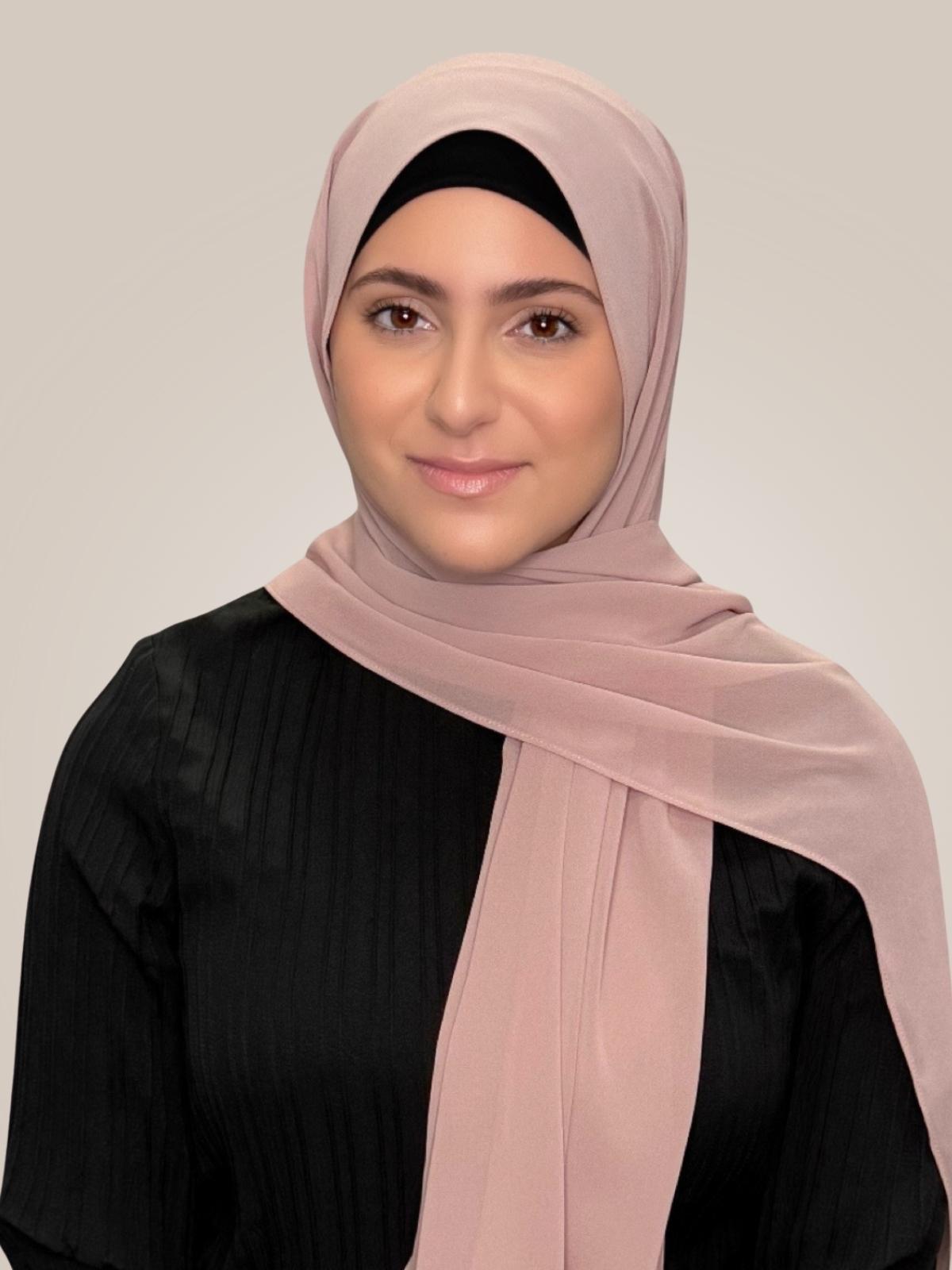 Modish Girl luxury chiffon Hijab-Pale Taupe
