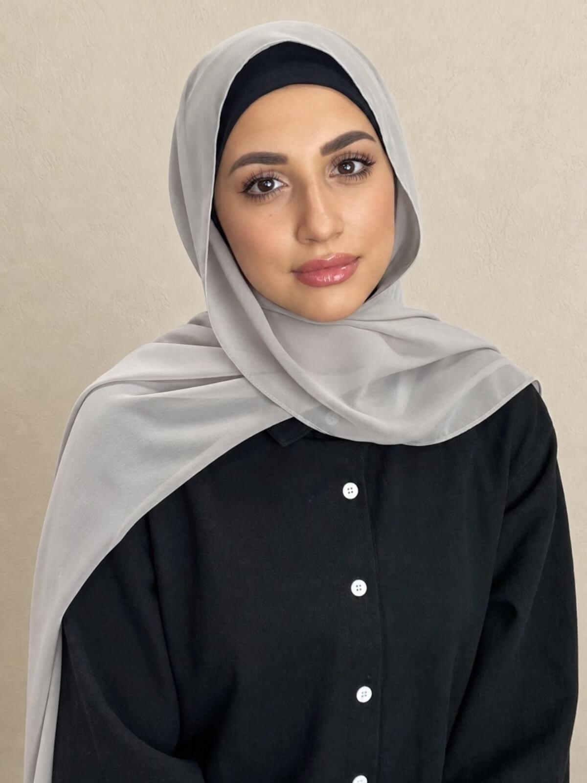 Luxury Chiffon Hijab-Taupe