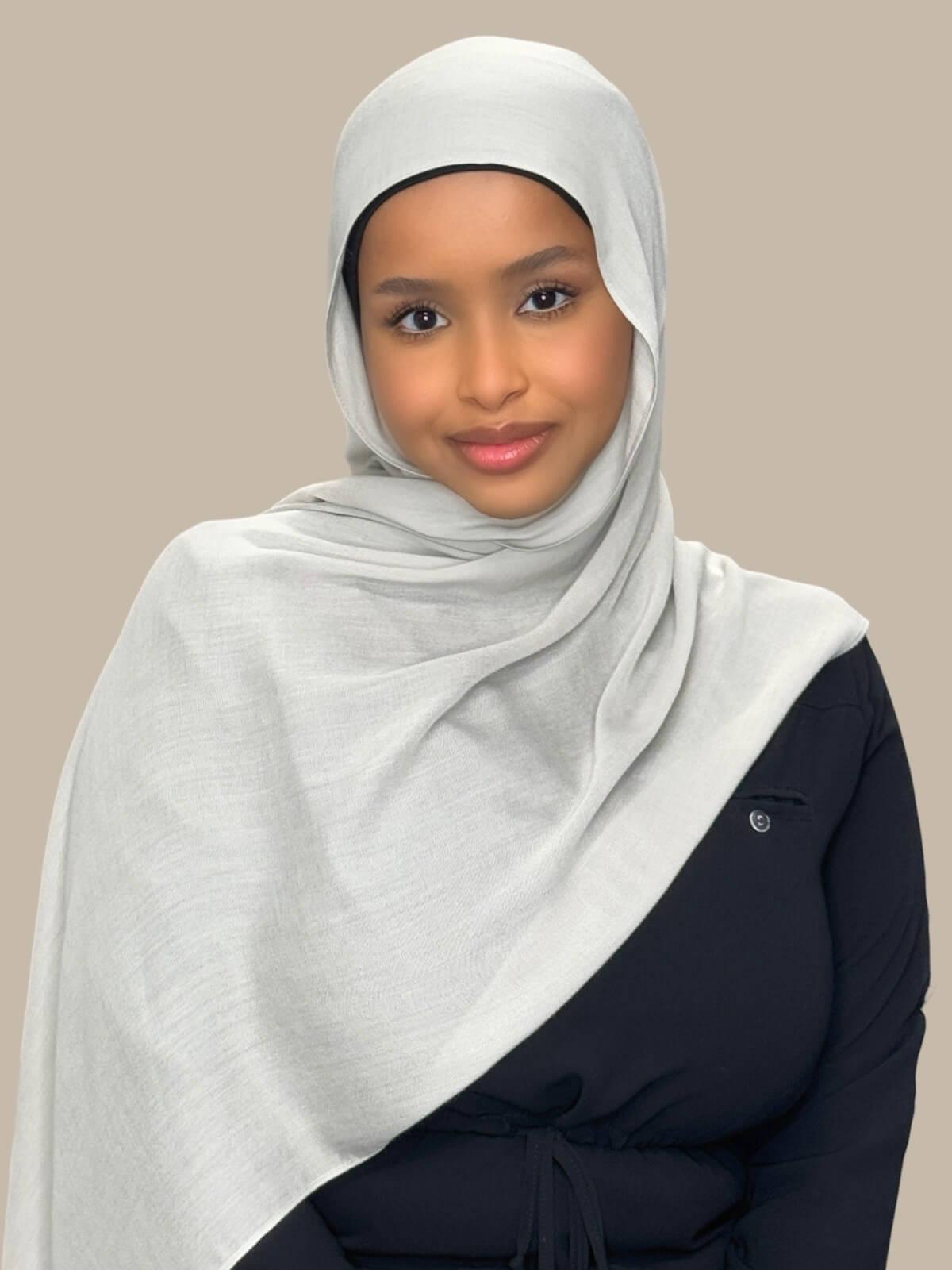 Cotton Modal Hijab-Pearl River