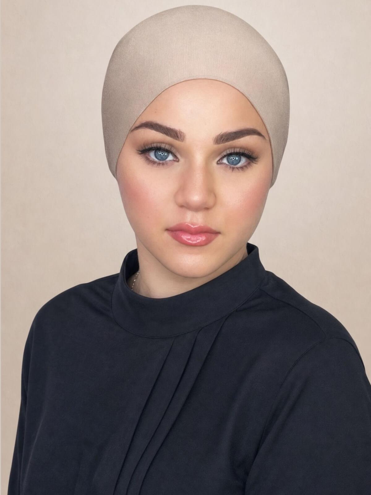Tie Back Underscarf-Warm Taupe