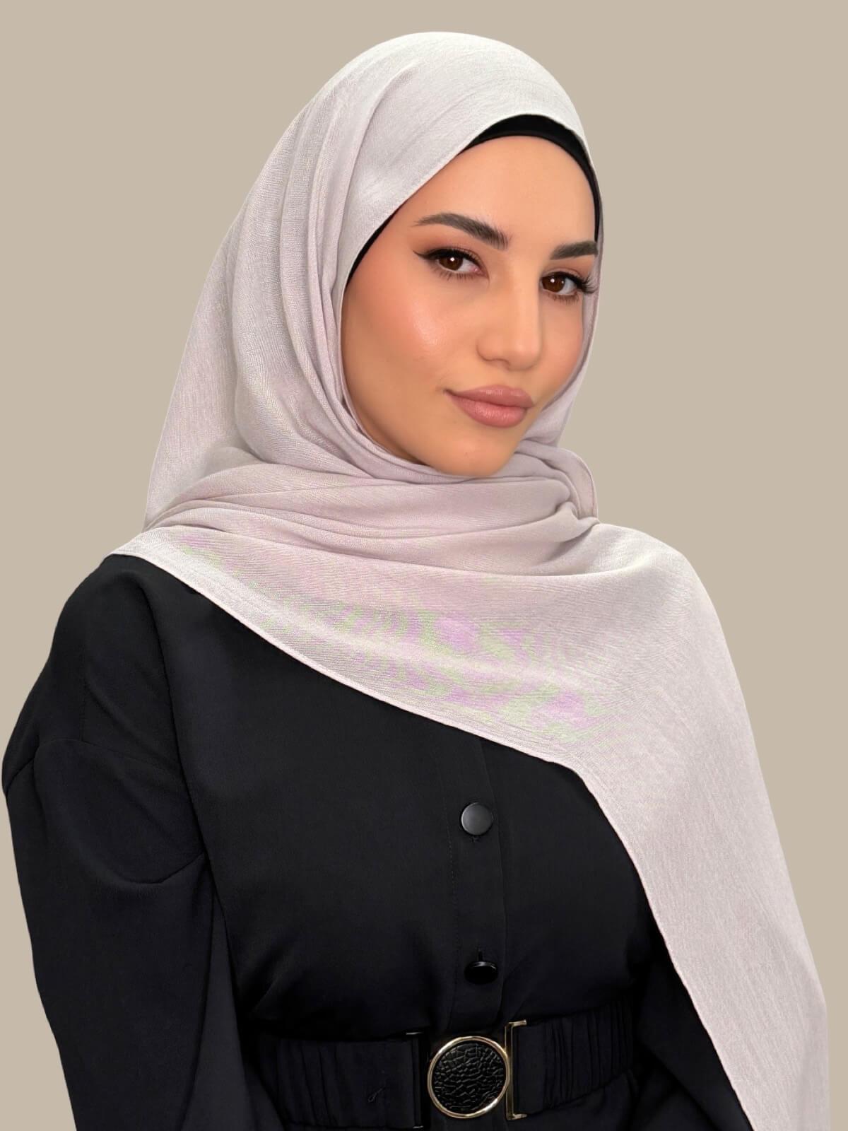 Cotton Modal Hijab-Misty Mink