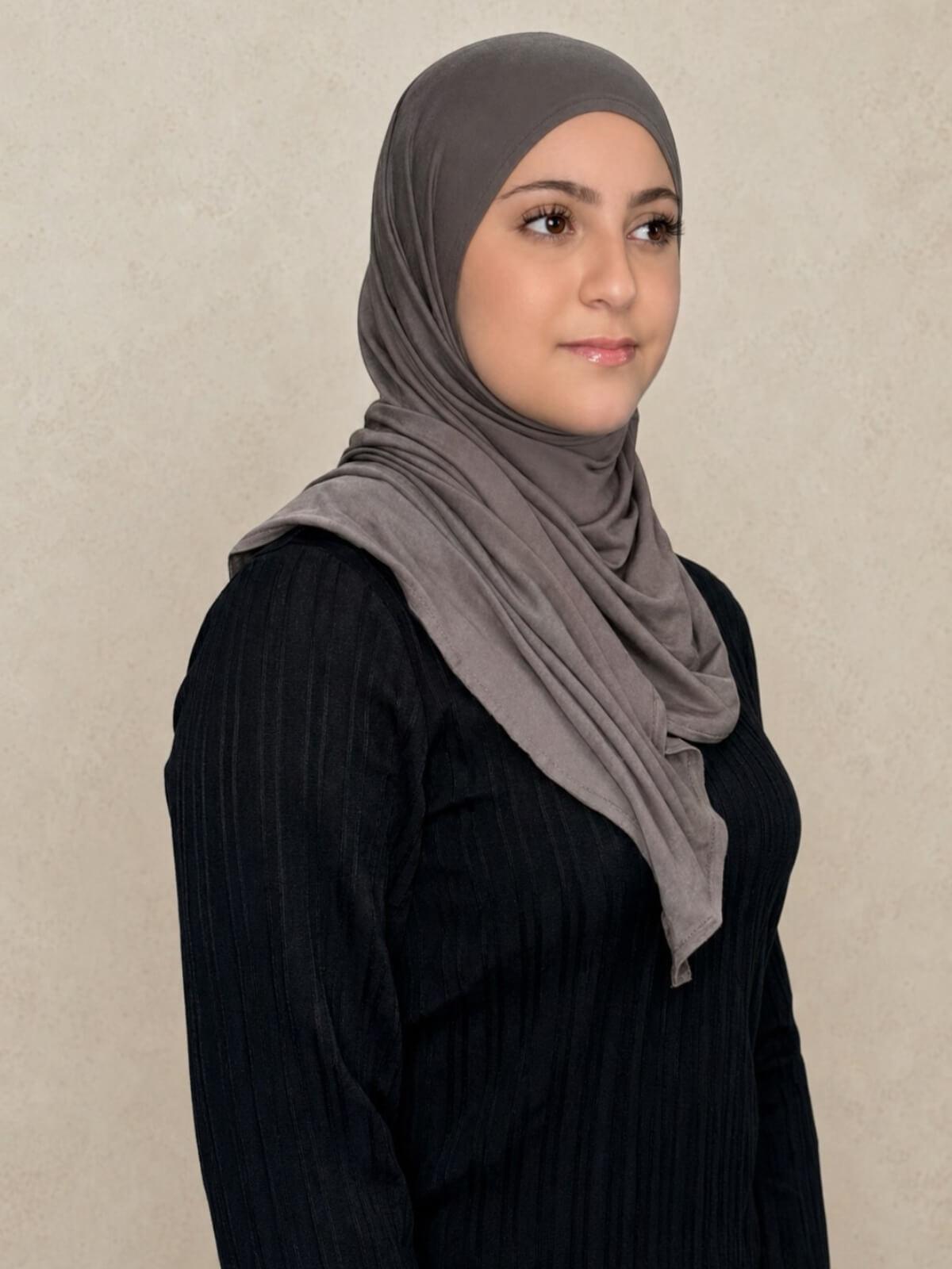 Modish Girl Pre-Sewn Jersey Hijab-Hazel