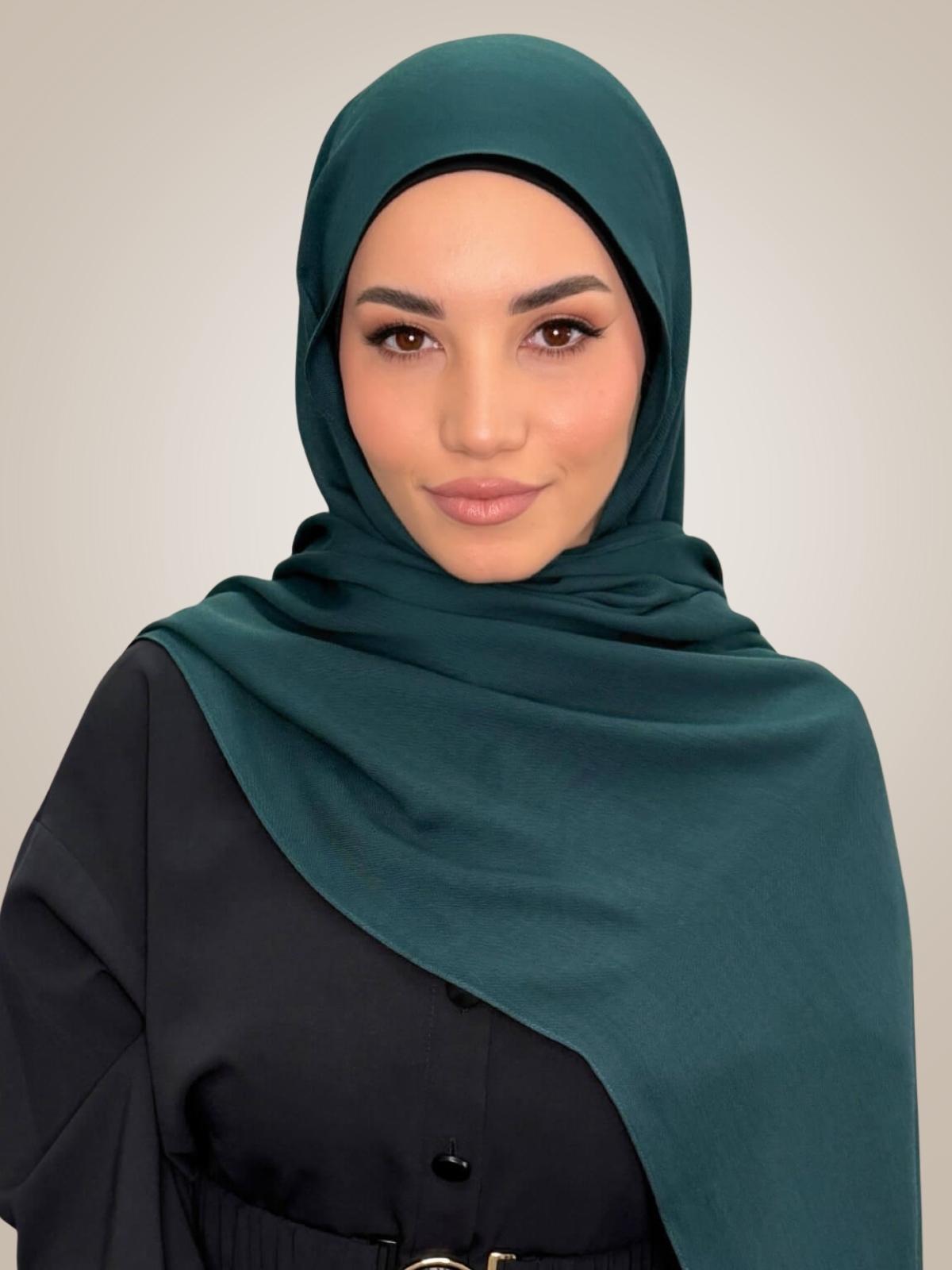 Cotton Modal Hijab-Dark Aqua