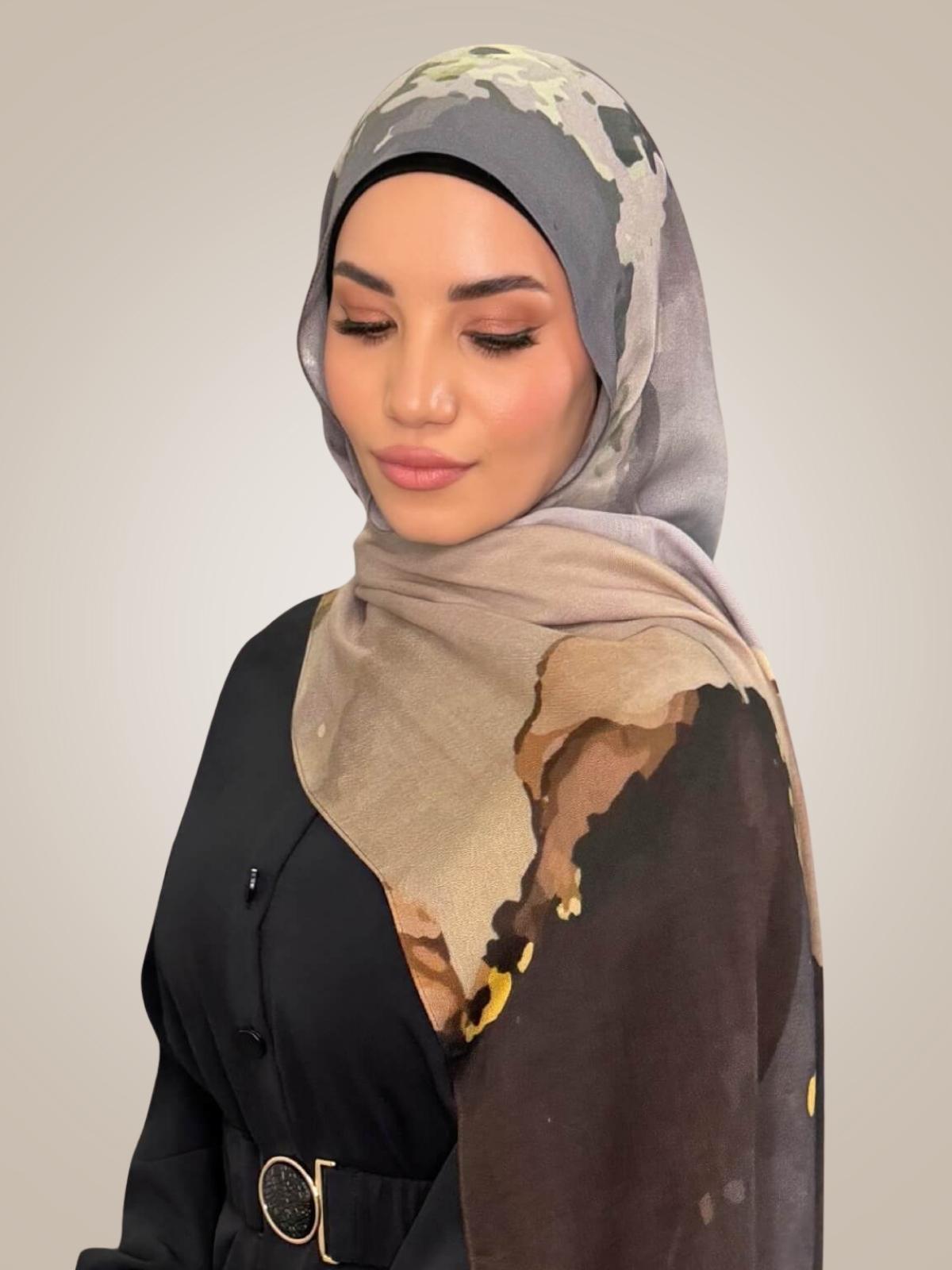 Print Modal Hijab-Beirut Bronze