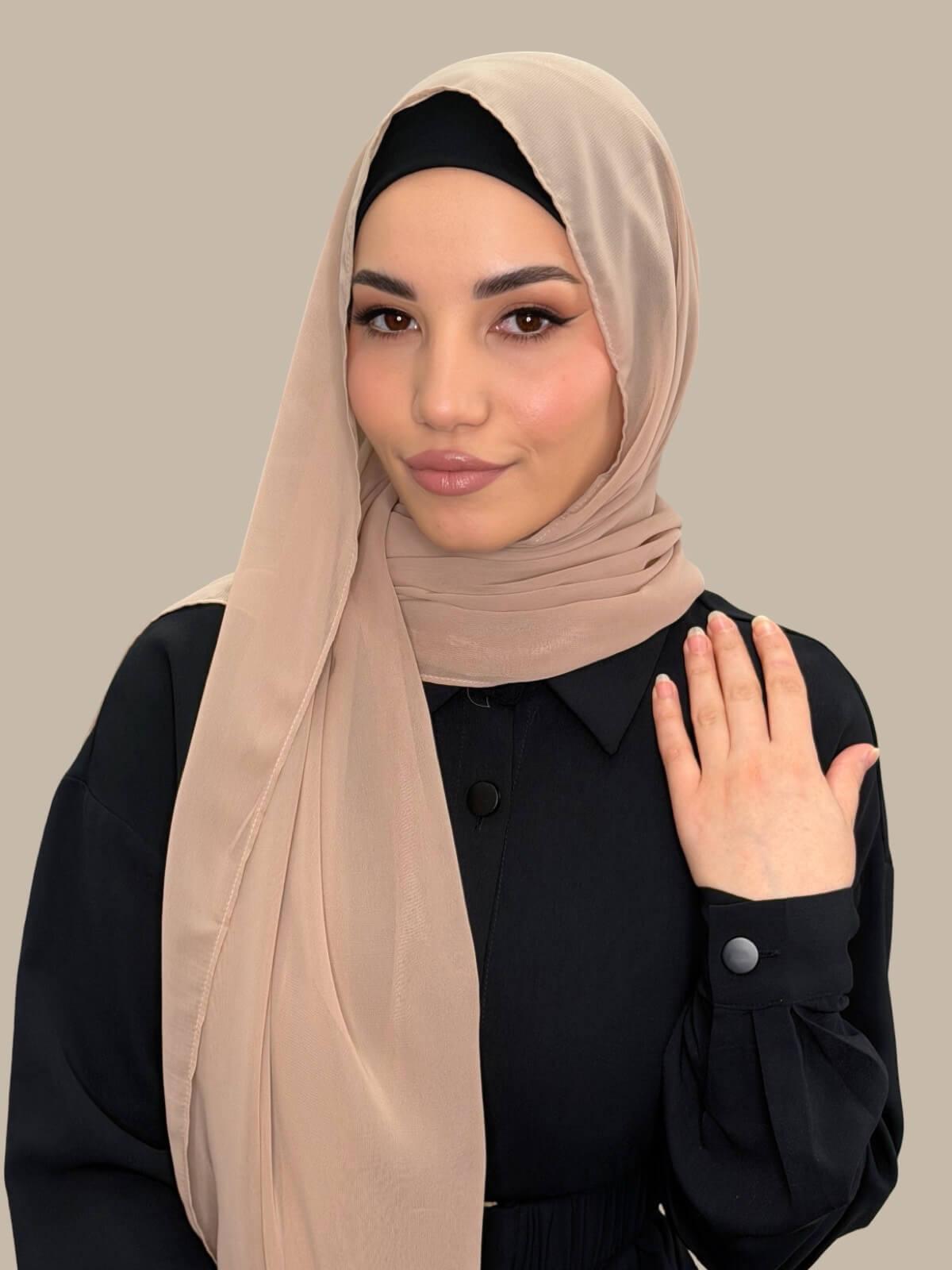 Luxury Chiffon Hijab- Sand