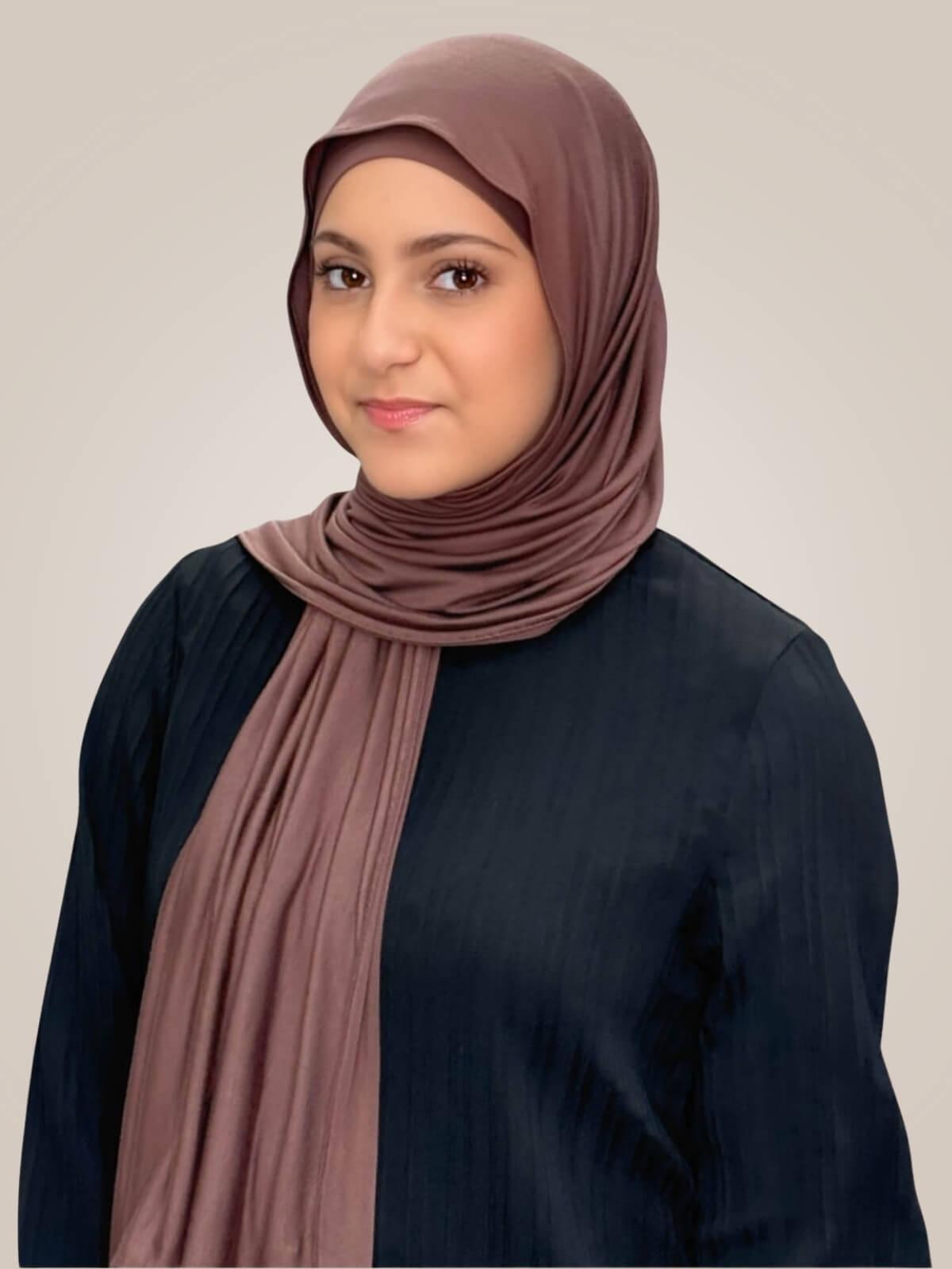Modish Girl Premium Jersey Hijab-Mocha Brown