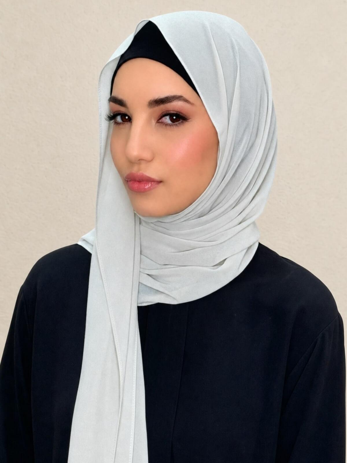 Classic Chiffon Hijab-Bone