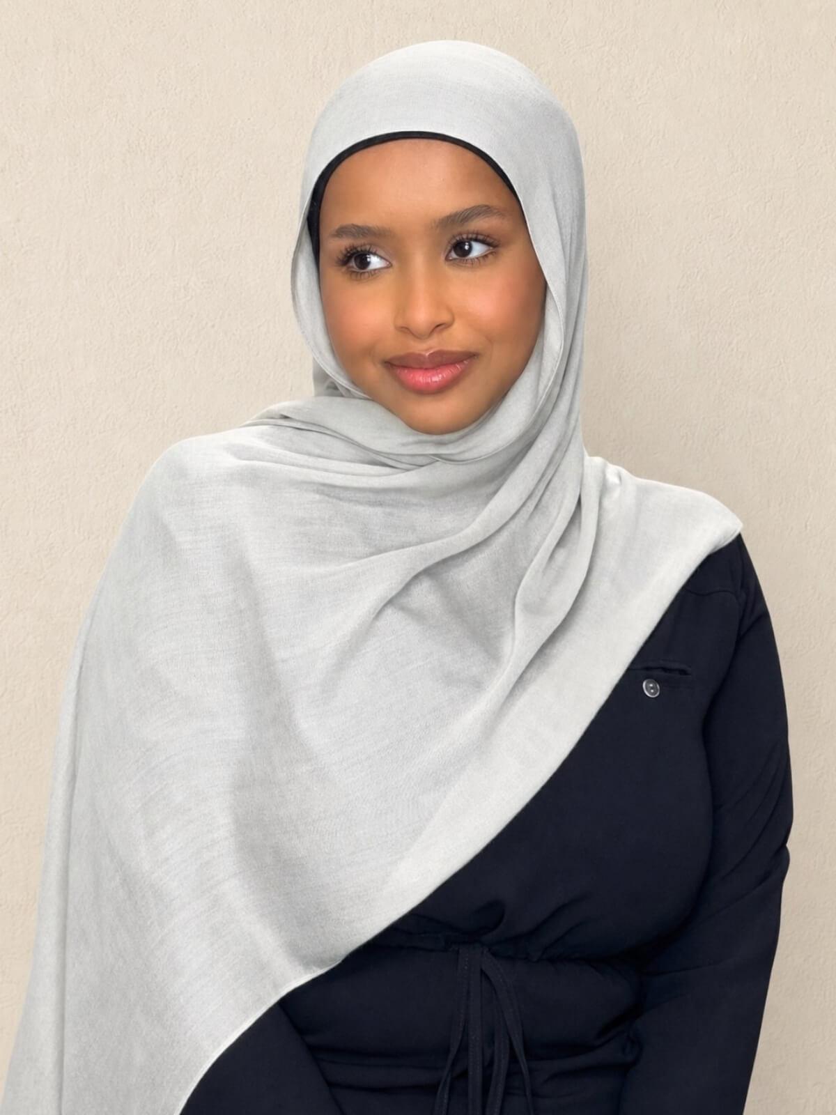 Cotton Modal Hijab-Pearl River