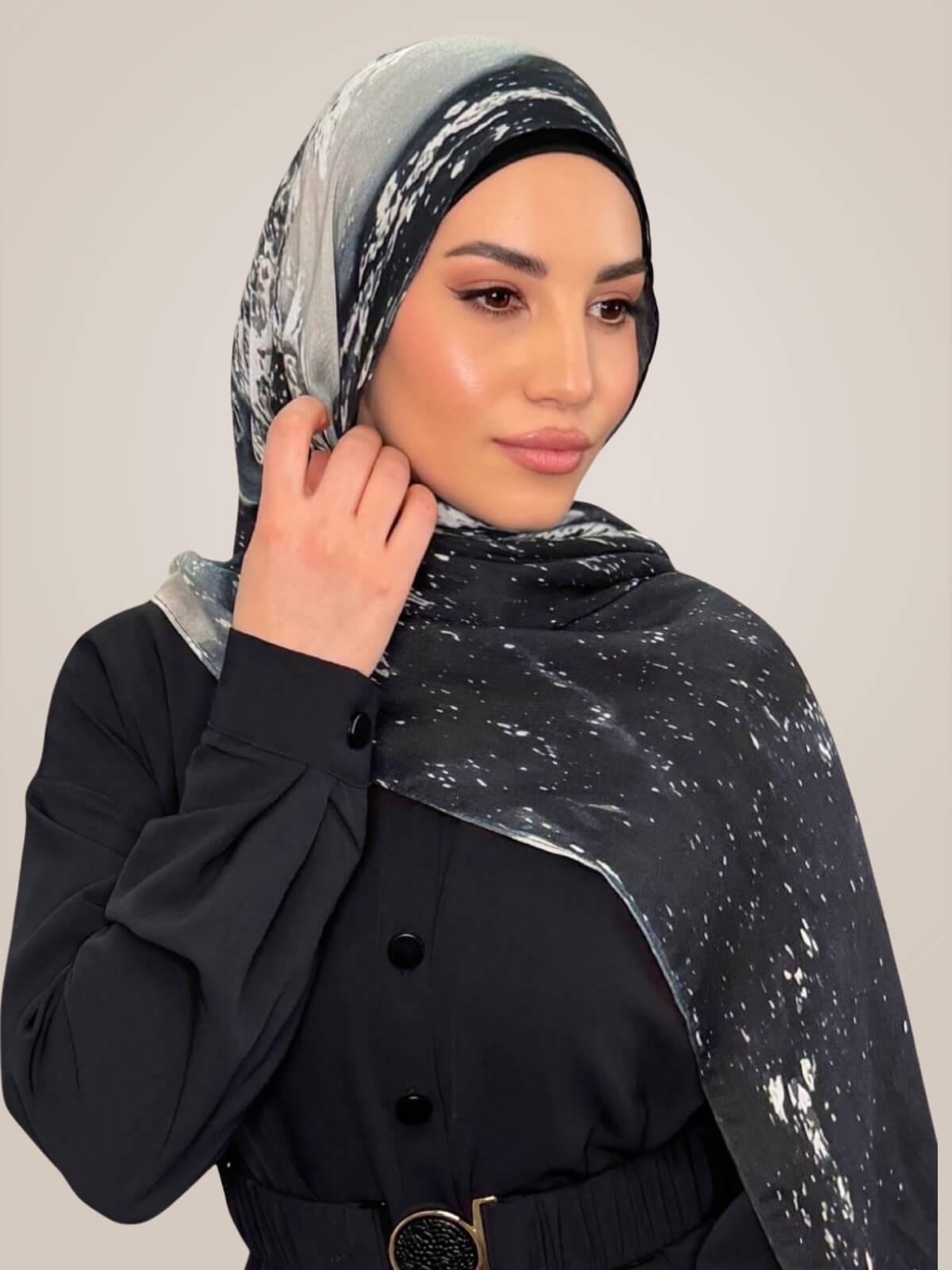Print Modal Hijab-Milan Noir
