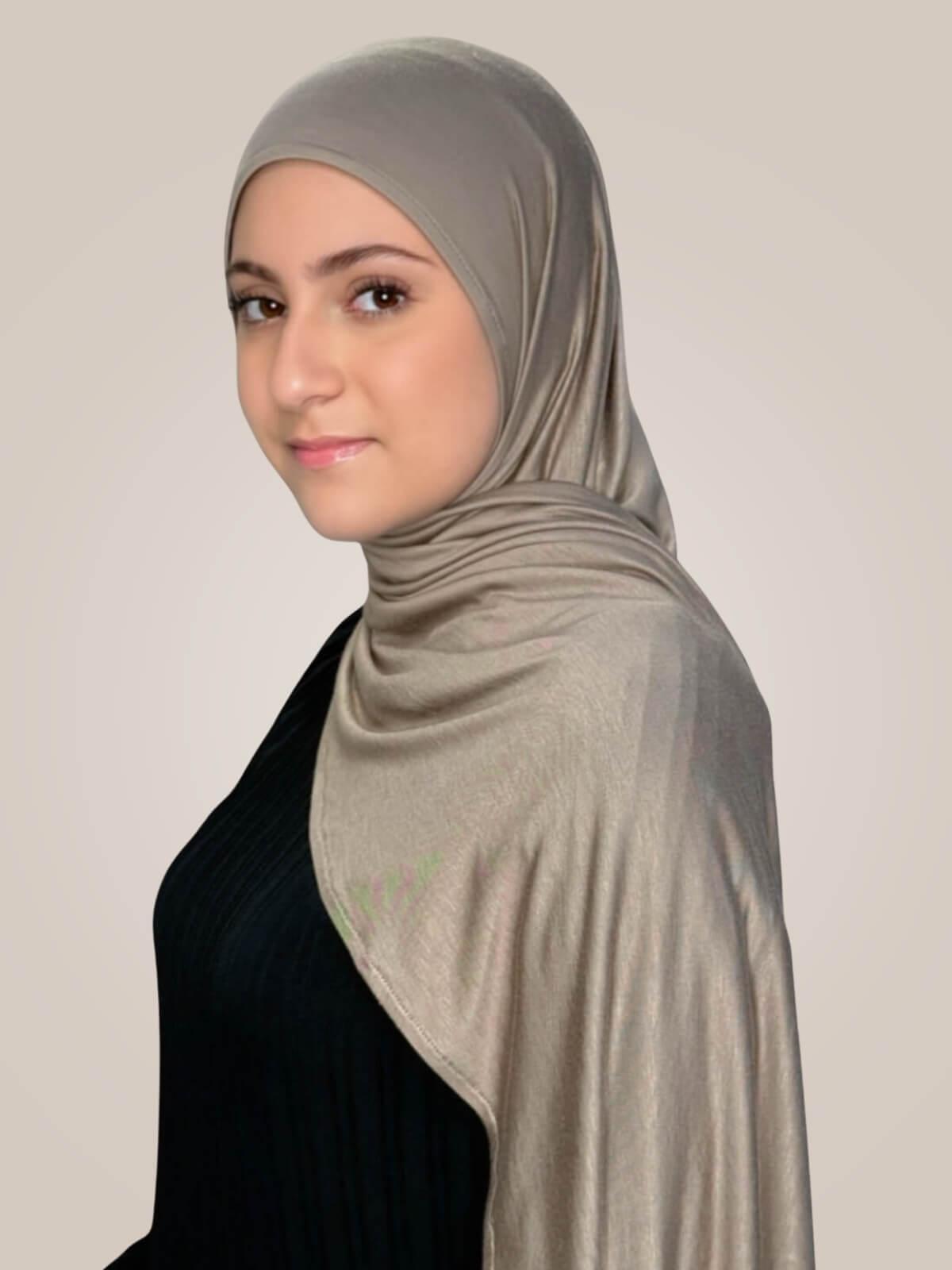 Modish Girl Pre-Sewn Jersey hijab-Desert