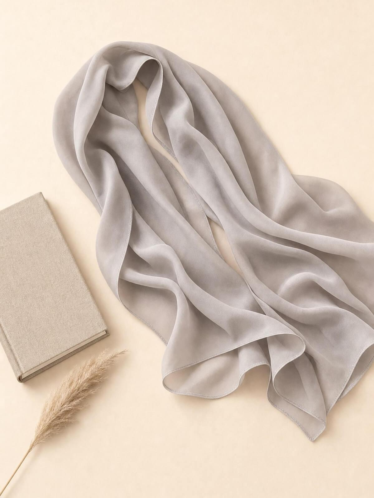 Luxury Chiffon Hijab-Taupe