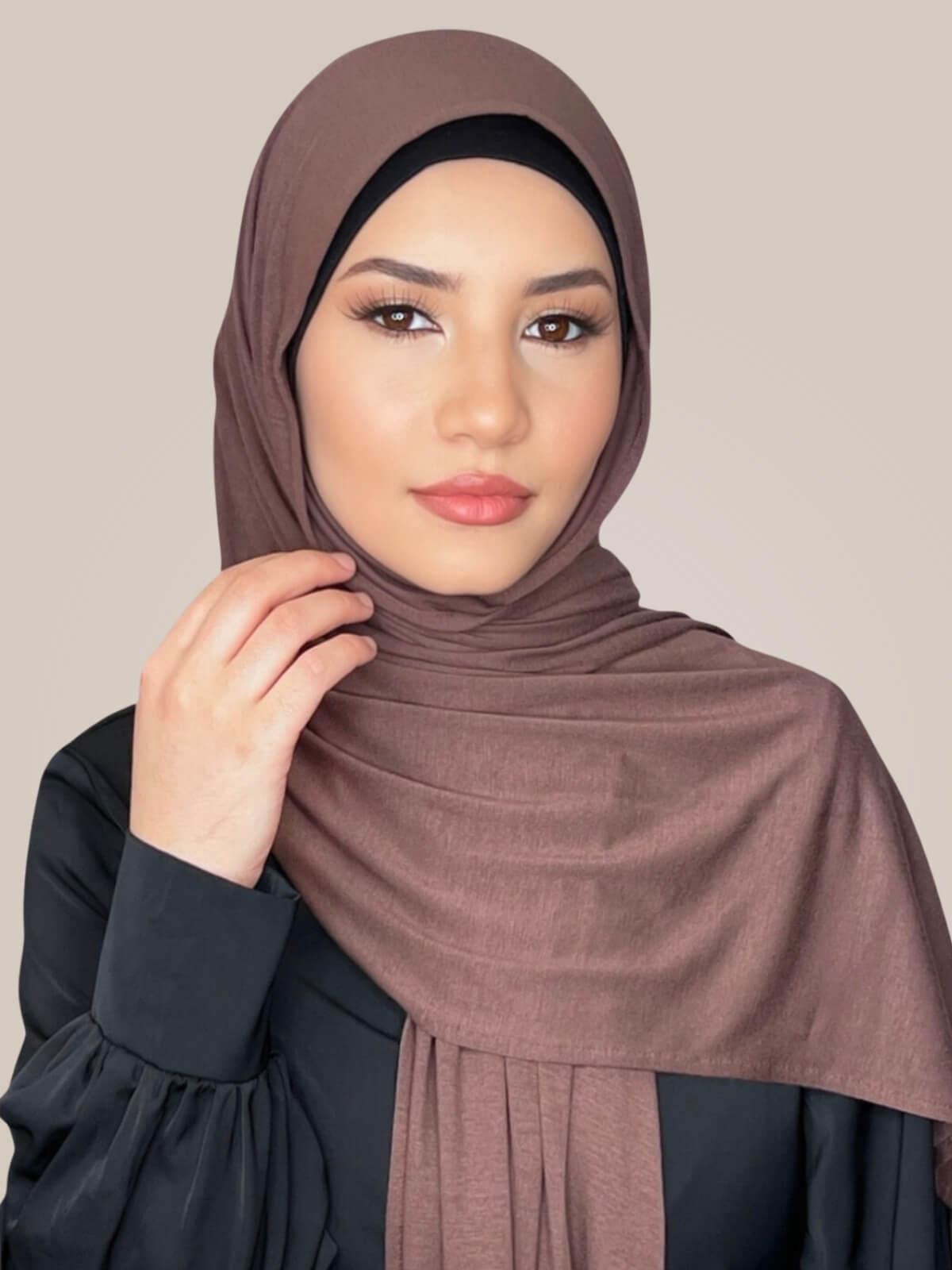 Classic Jersey Hijab-Mocha
