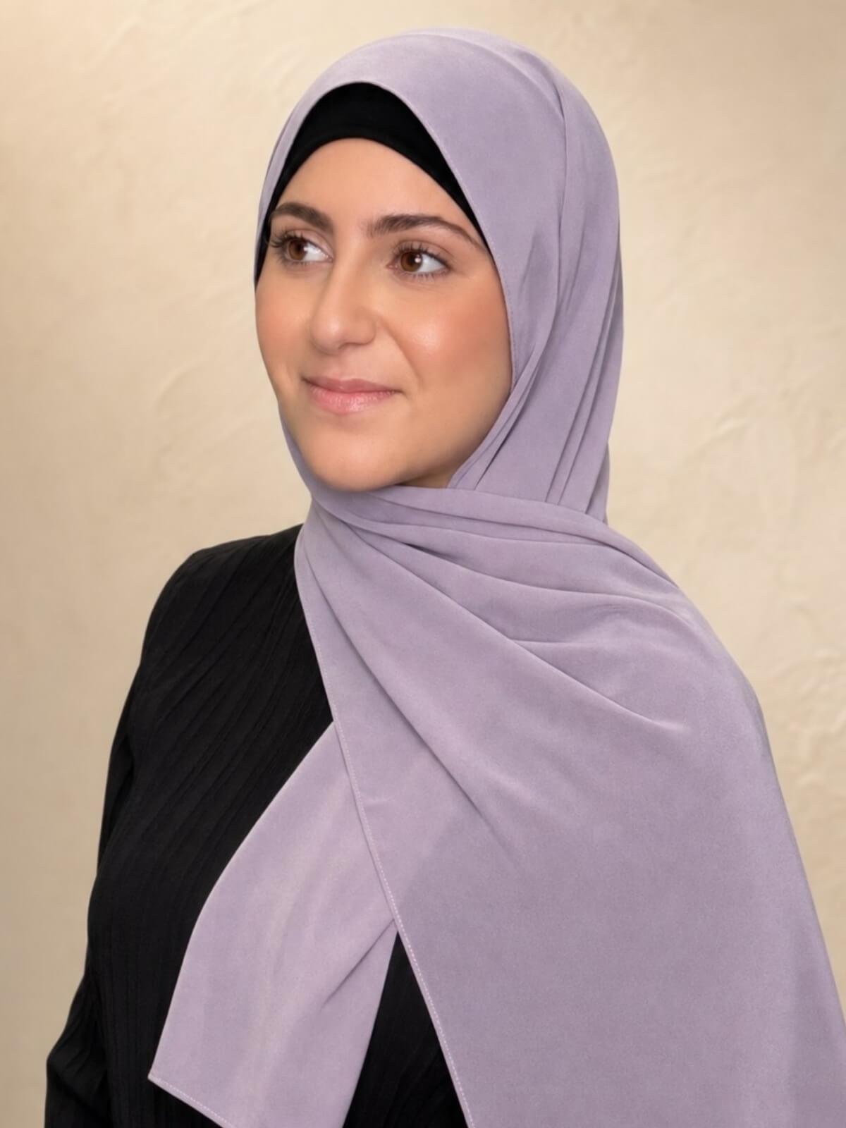Modish Girl Luxury Chiffon Hijab-Viola