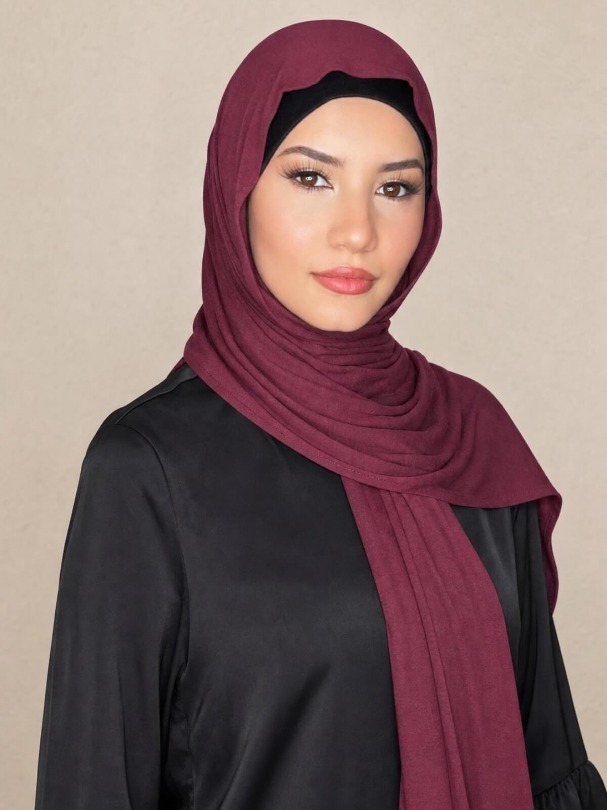 Classic Jersey Hijab-Plum