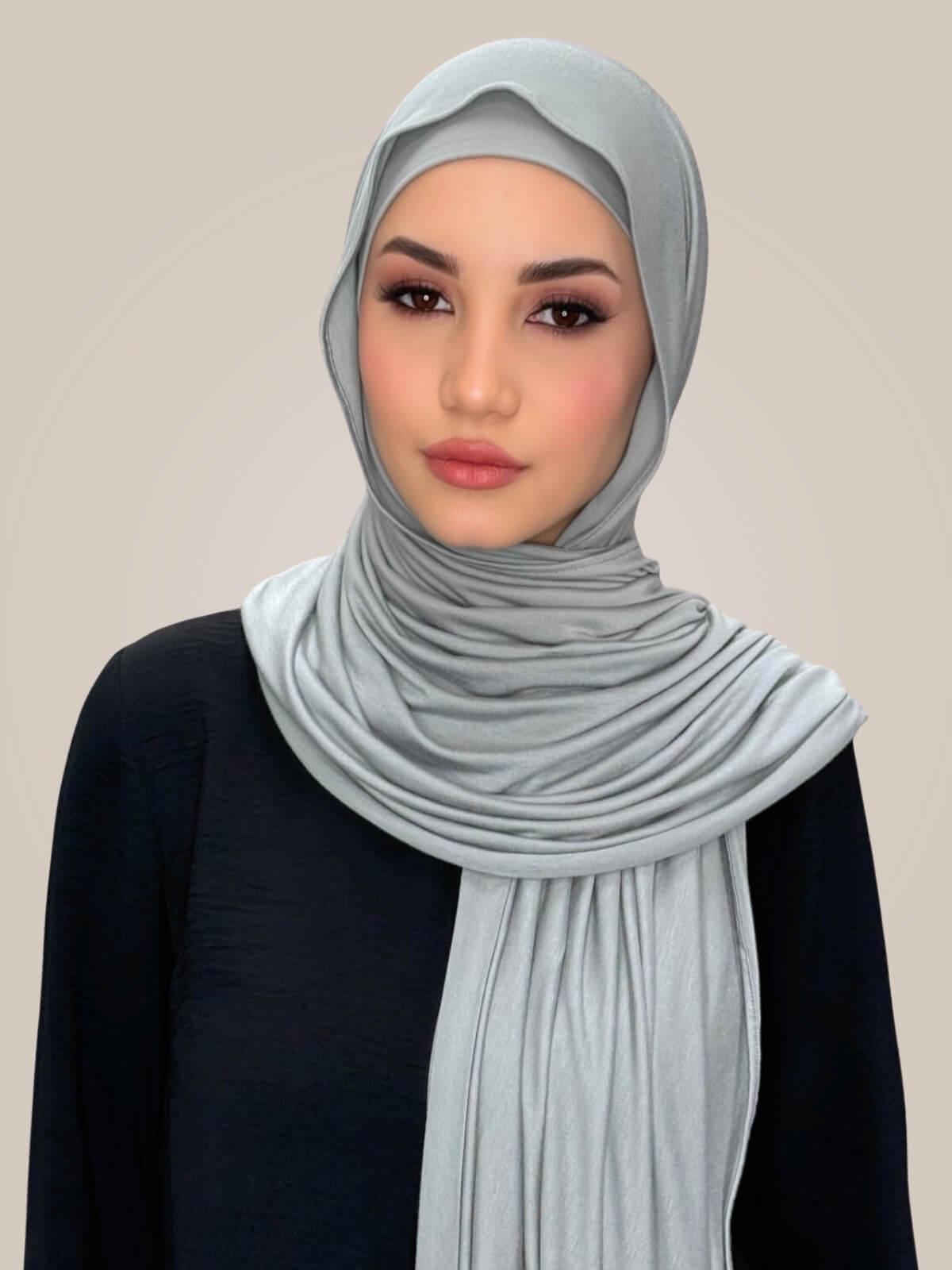 Premium Jersey Hijab-Chic Grey