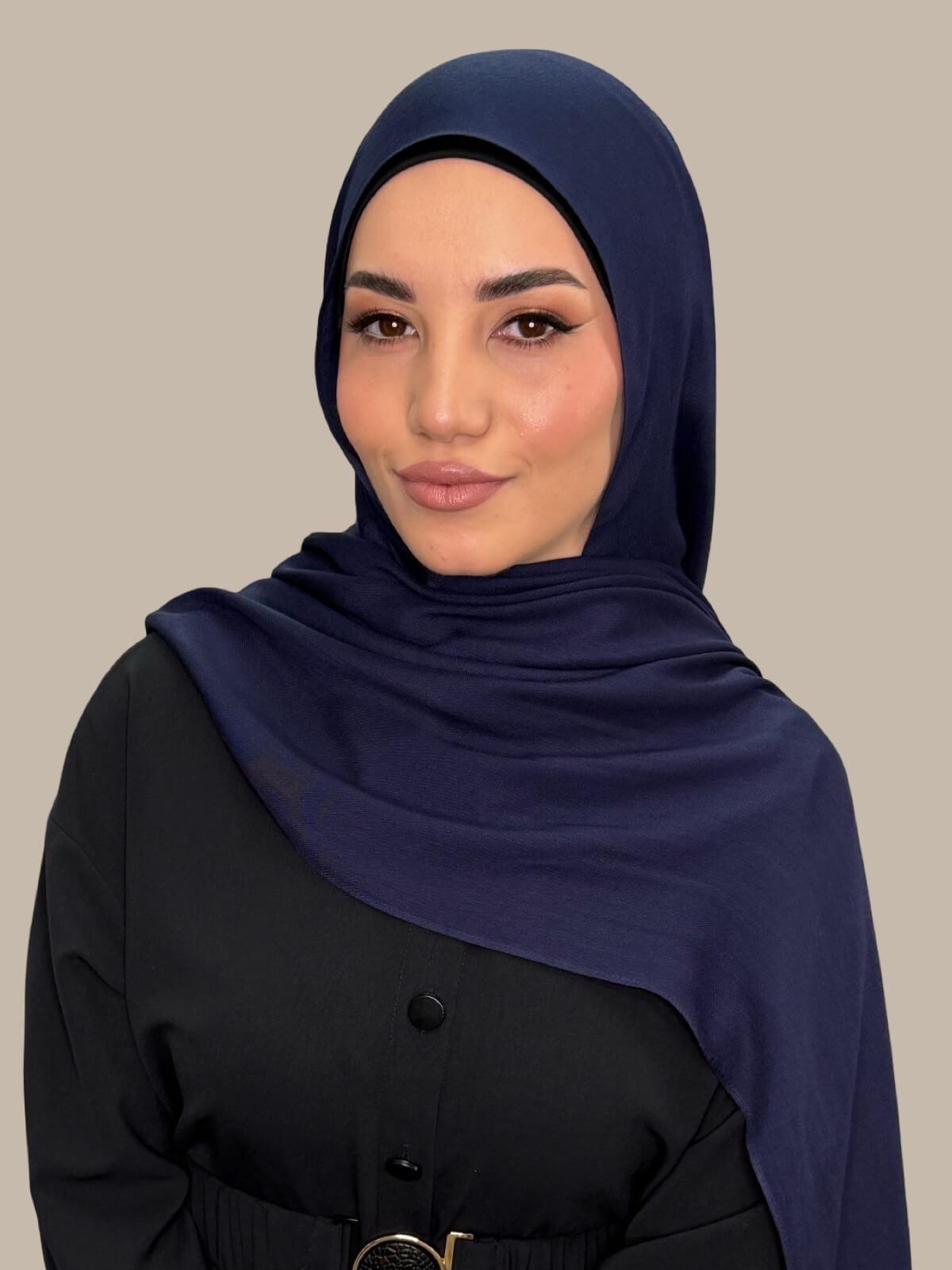 Cotton Modal Hijab-Sea Storm