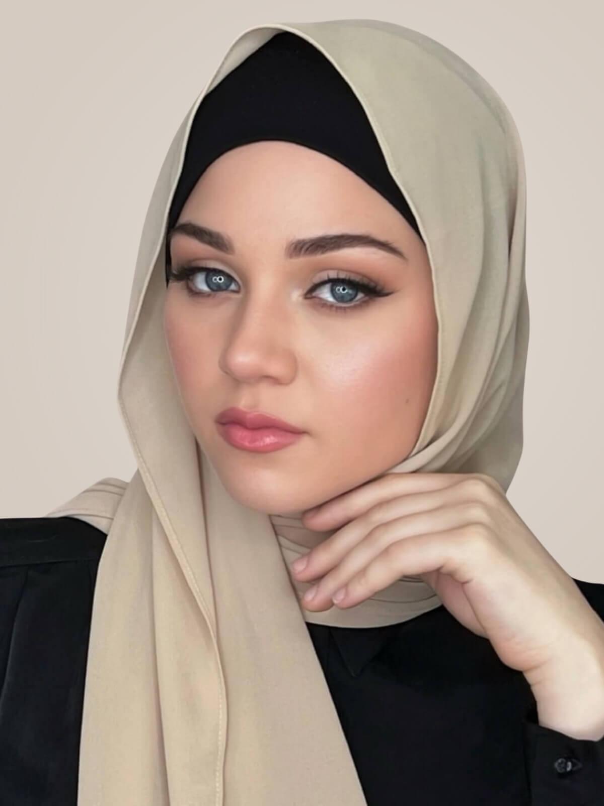 Classic Chiffon Hijab-Camel