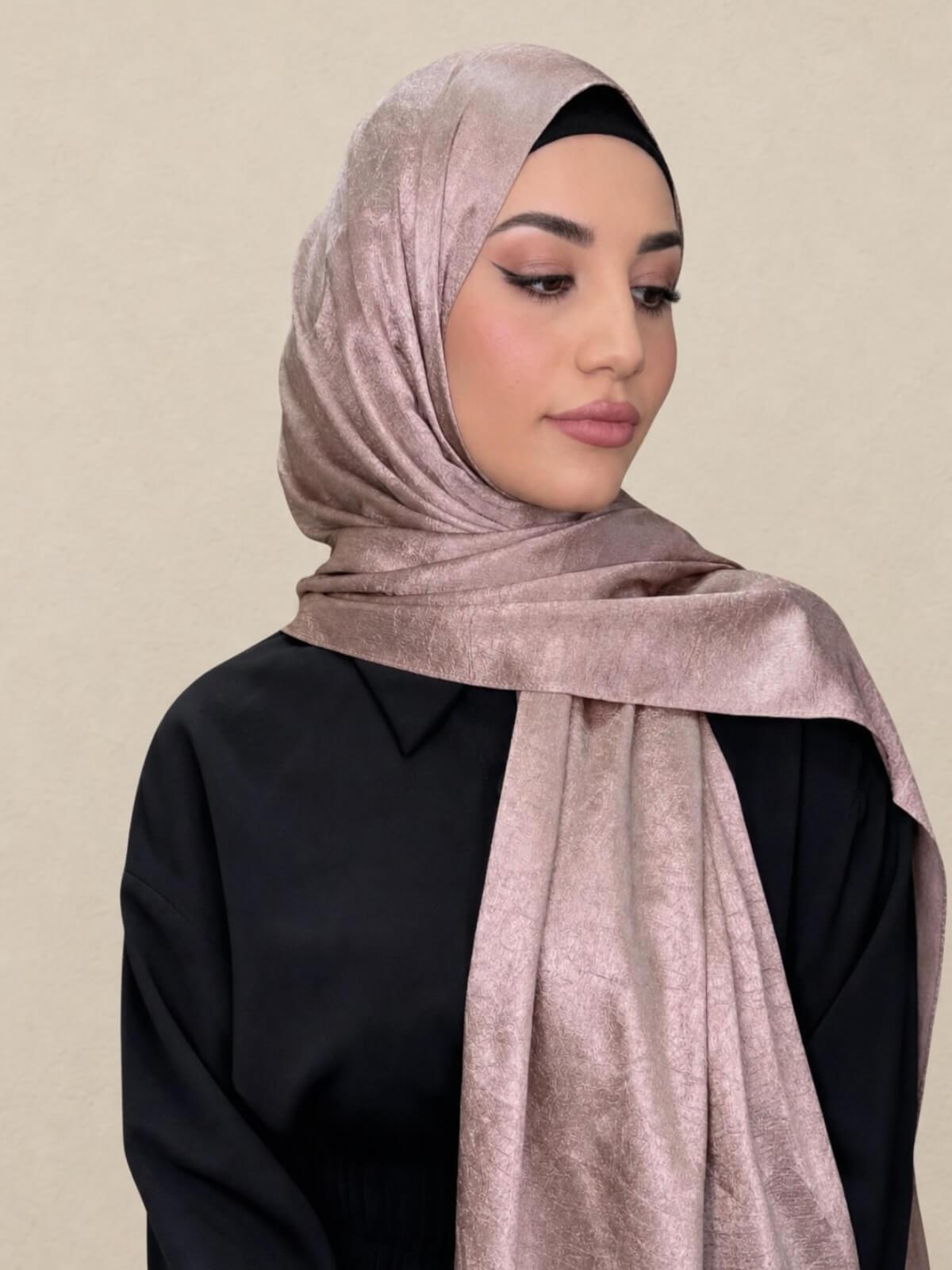 Classic Satin Hijab-Dusty Pink