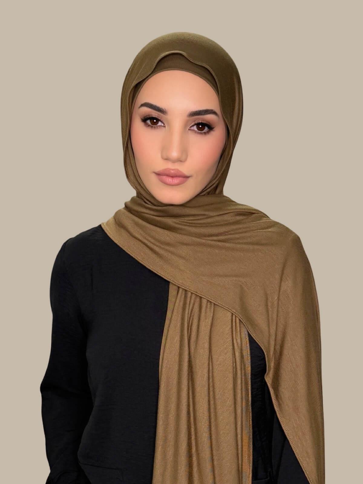 Premium Jersey Hijab-Bark