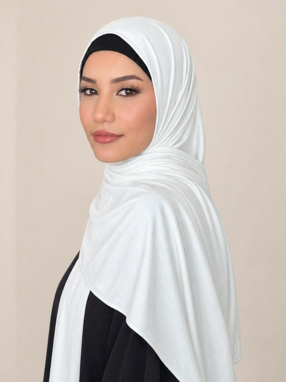 Classic Jersey Hijab-Off White