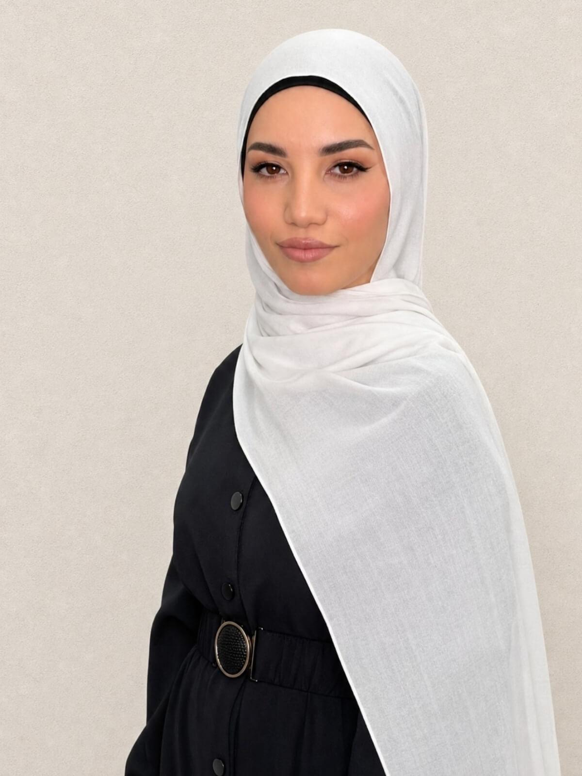 Cotton Modal Hijab-Porcelain