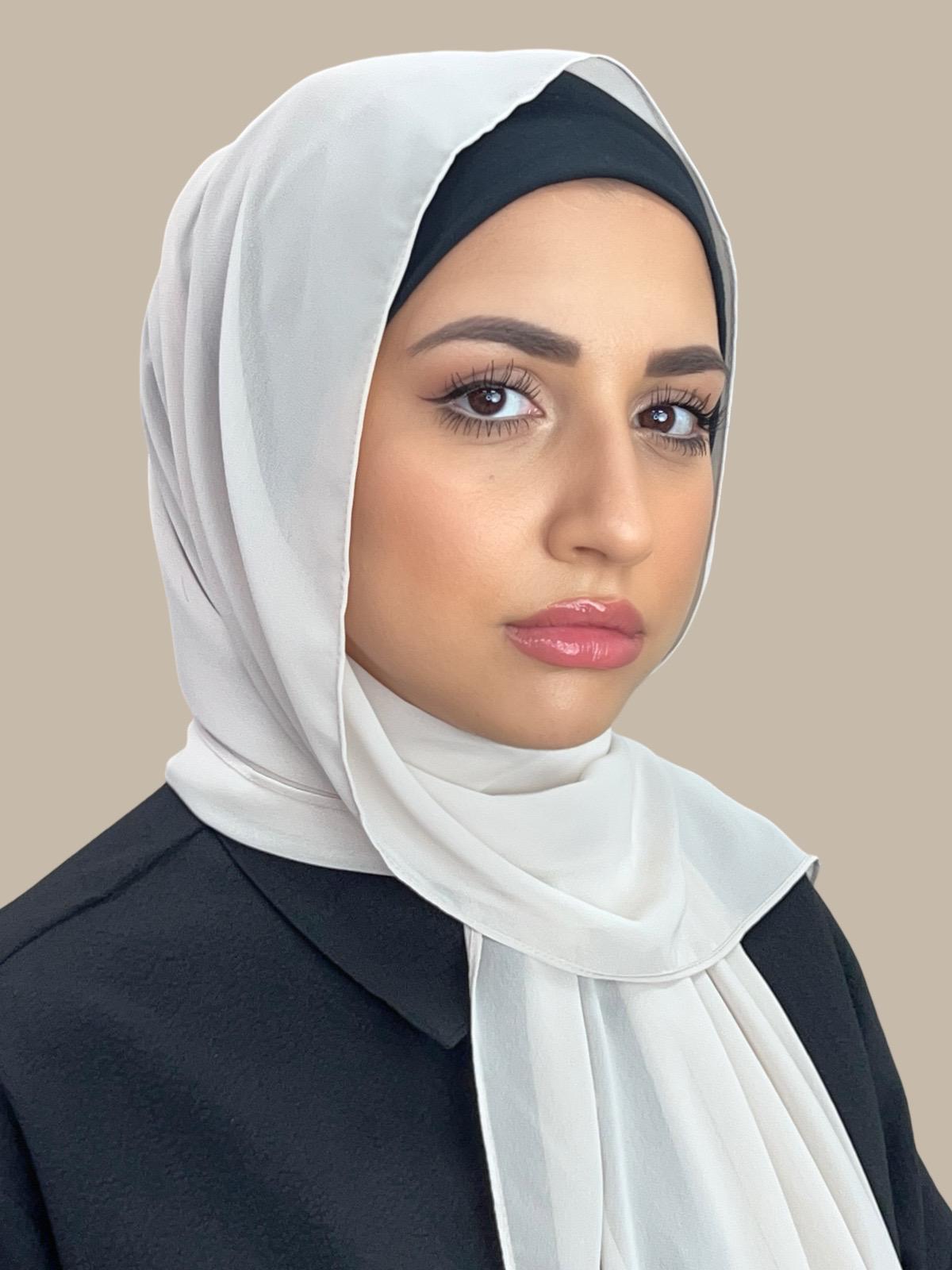 Luxury Chiffon Hijab-Ancient Ivory