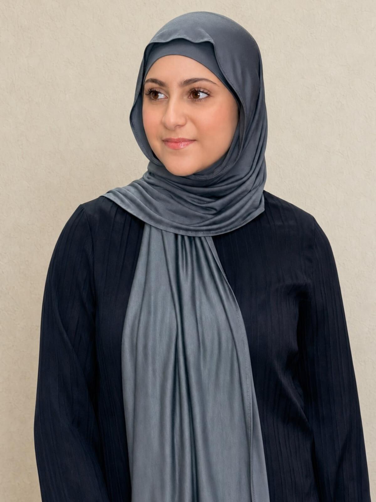 Modish Girl Premium Jersey hijab-Pebble Grey