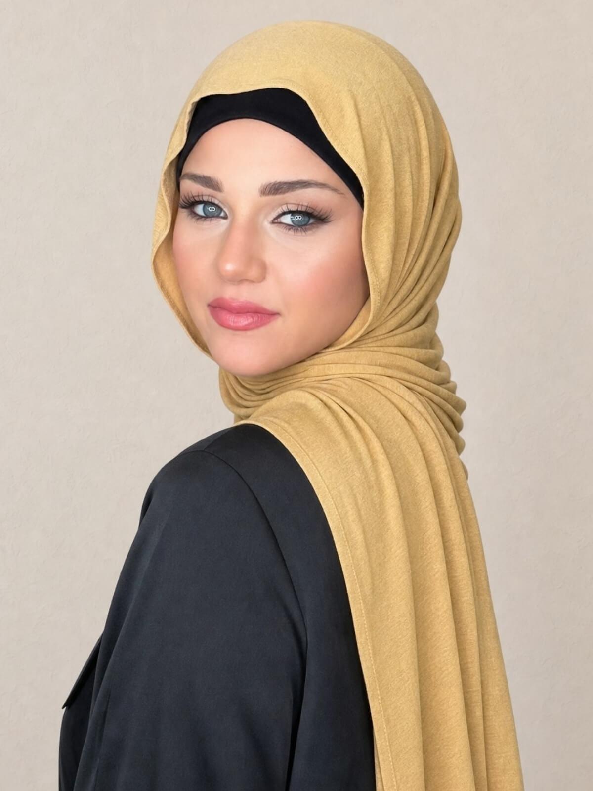 Classic Jersey Hijab-Butterscotch