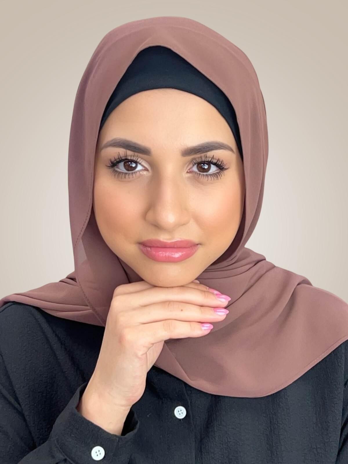 Luxury Chiffon Hijab-Cappuccino