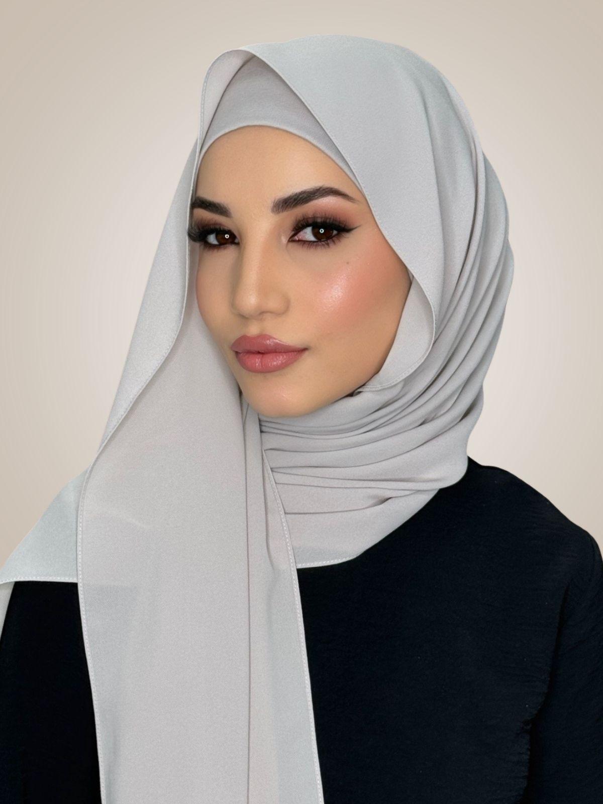 Matching Chiffon Hijab Set-Misty Lilac