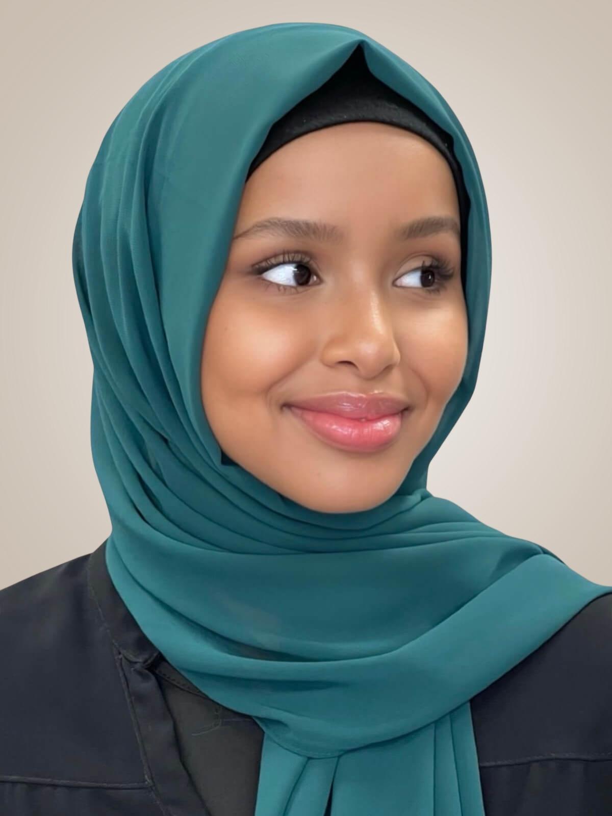 Luxury Chiffon Hijab-Ponderosa Pine