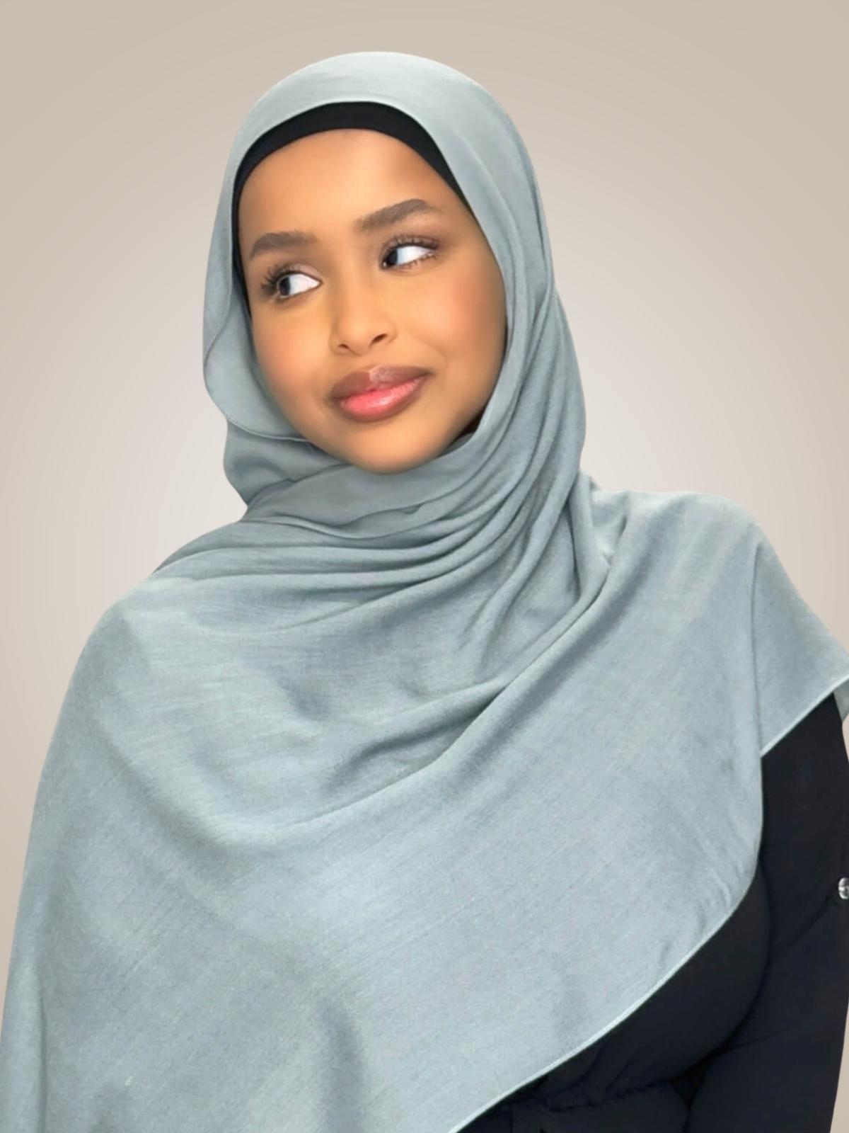 Cotton Modal Hijab-Fossil