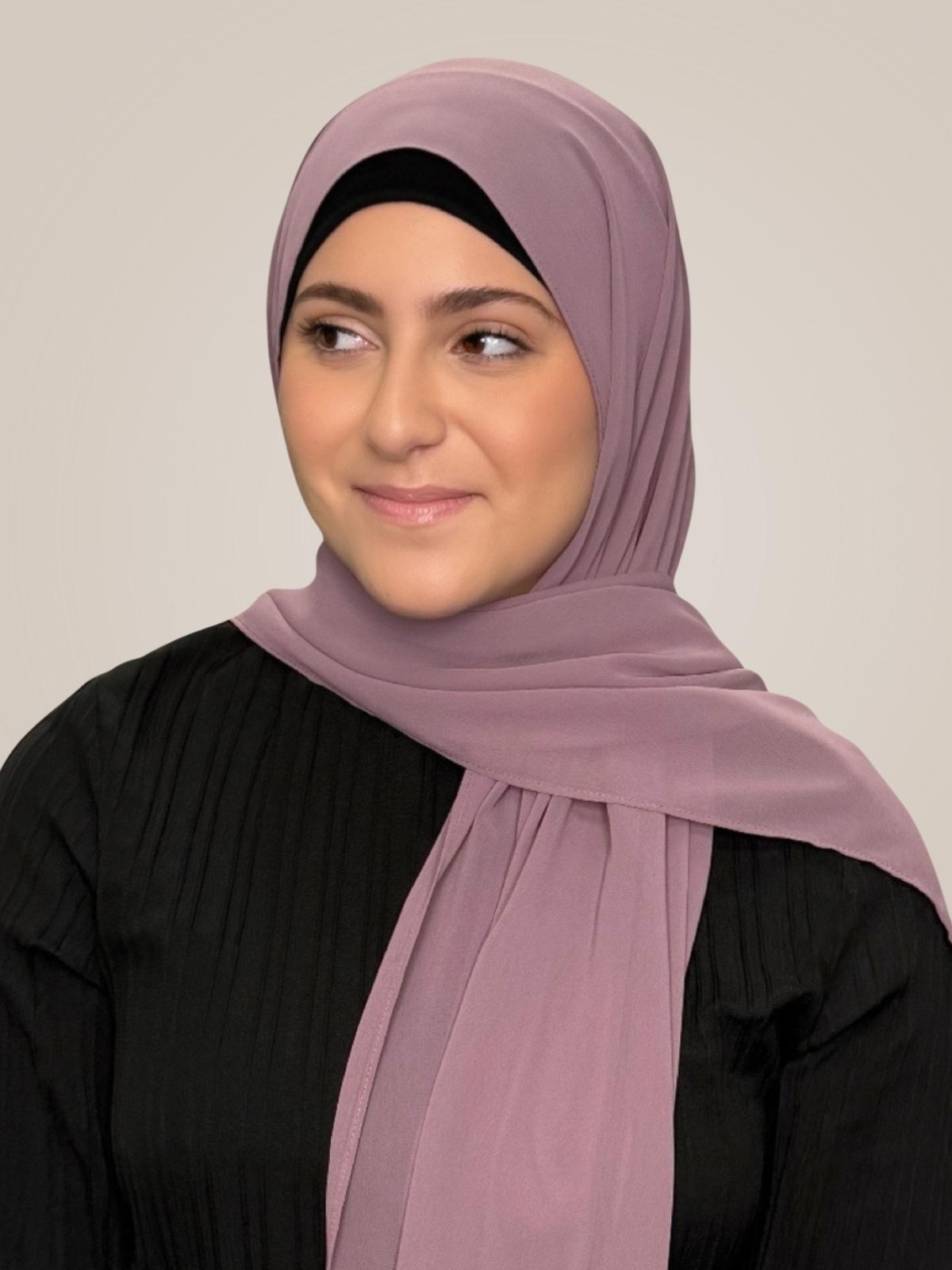 Modish Girl Luxury Chiffon Hijab-Rose Taupe