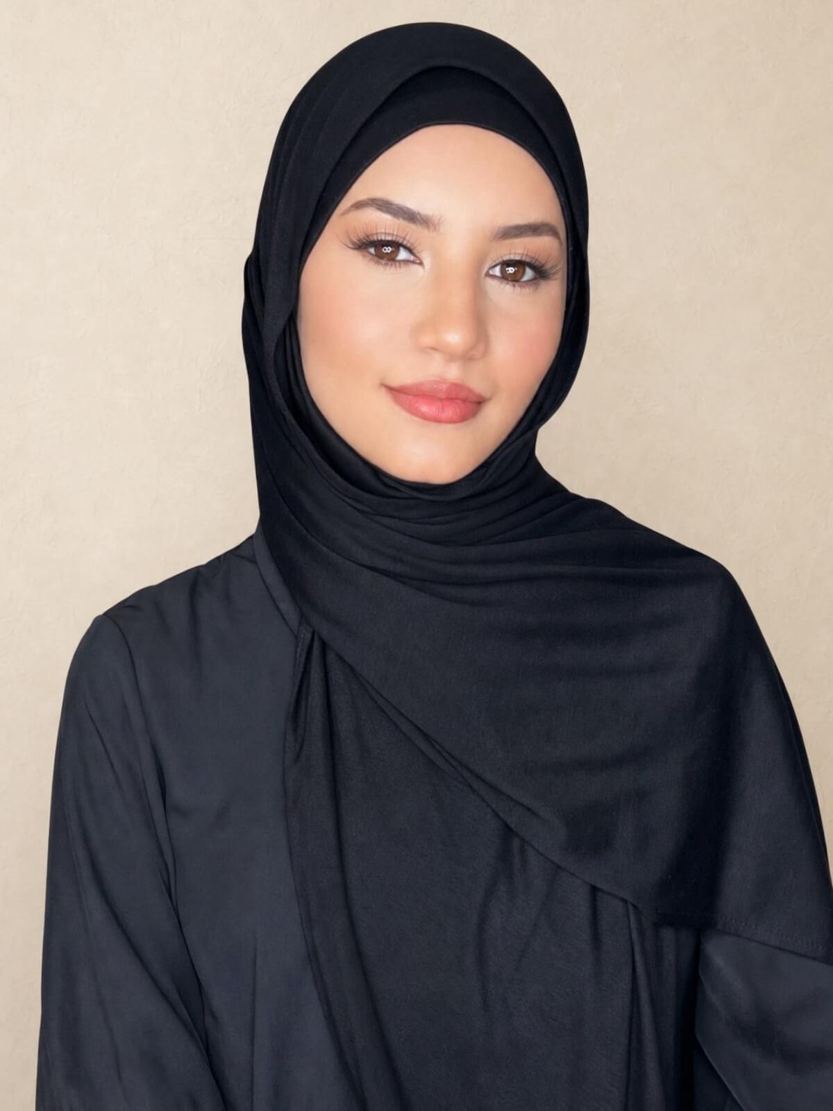 Classic Jersey hijab-Black