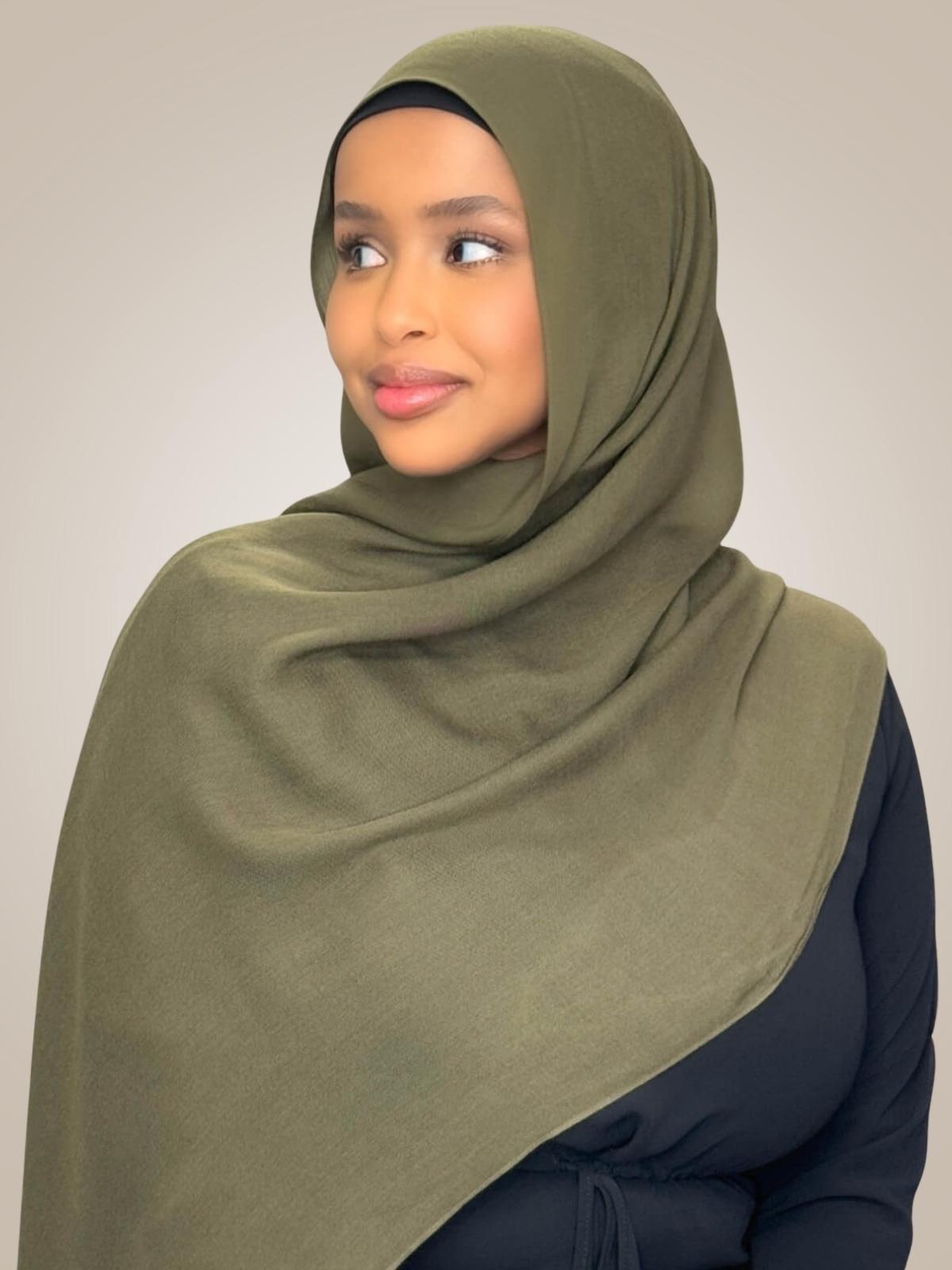 Cotton Modal Hijab-Sunlit Sage